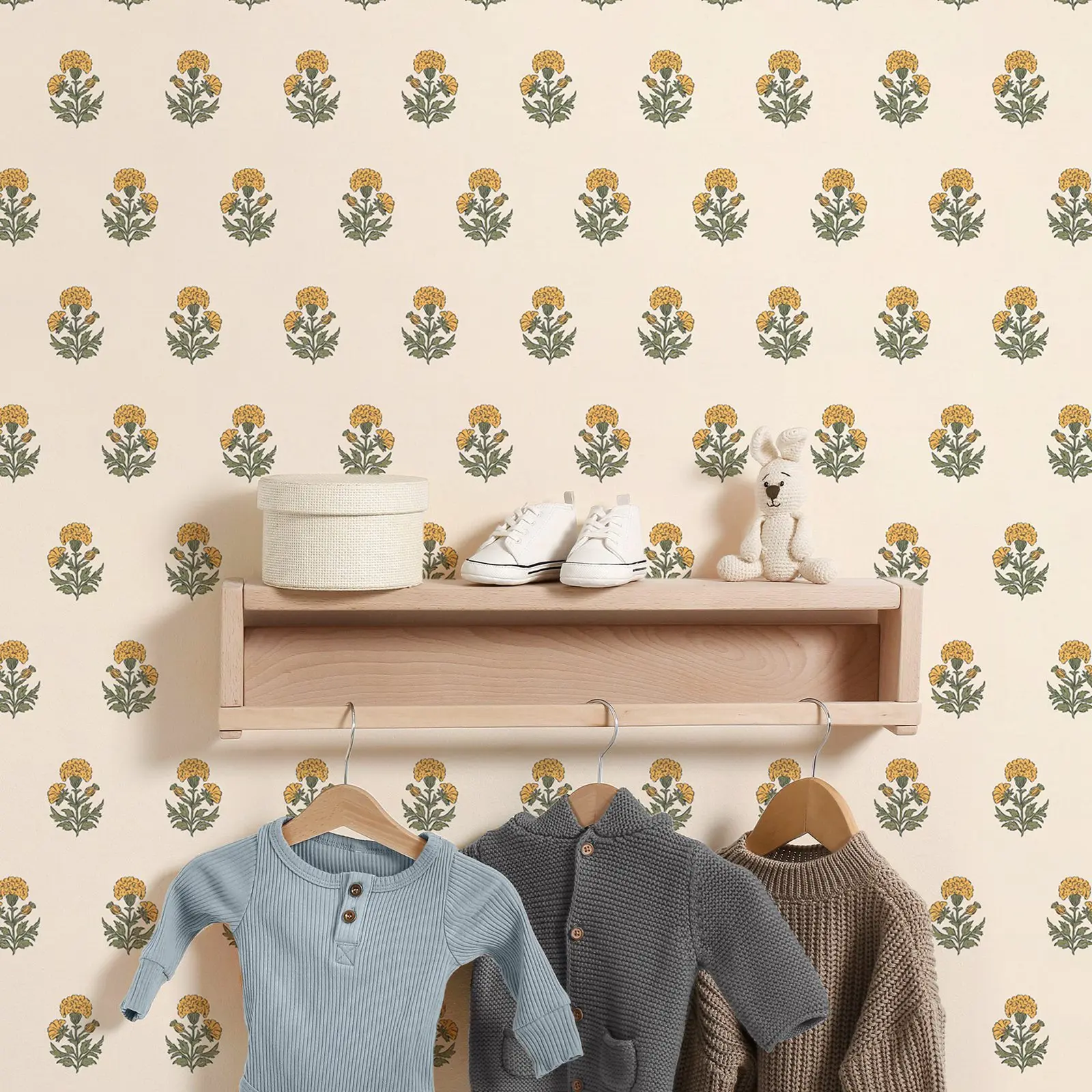 Marigold Floral Wallpaper - Image 3