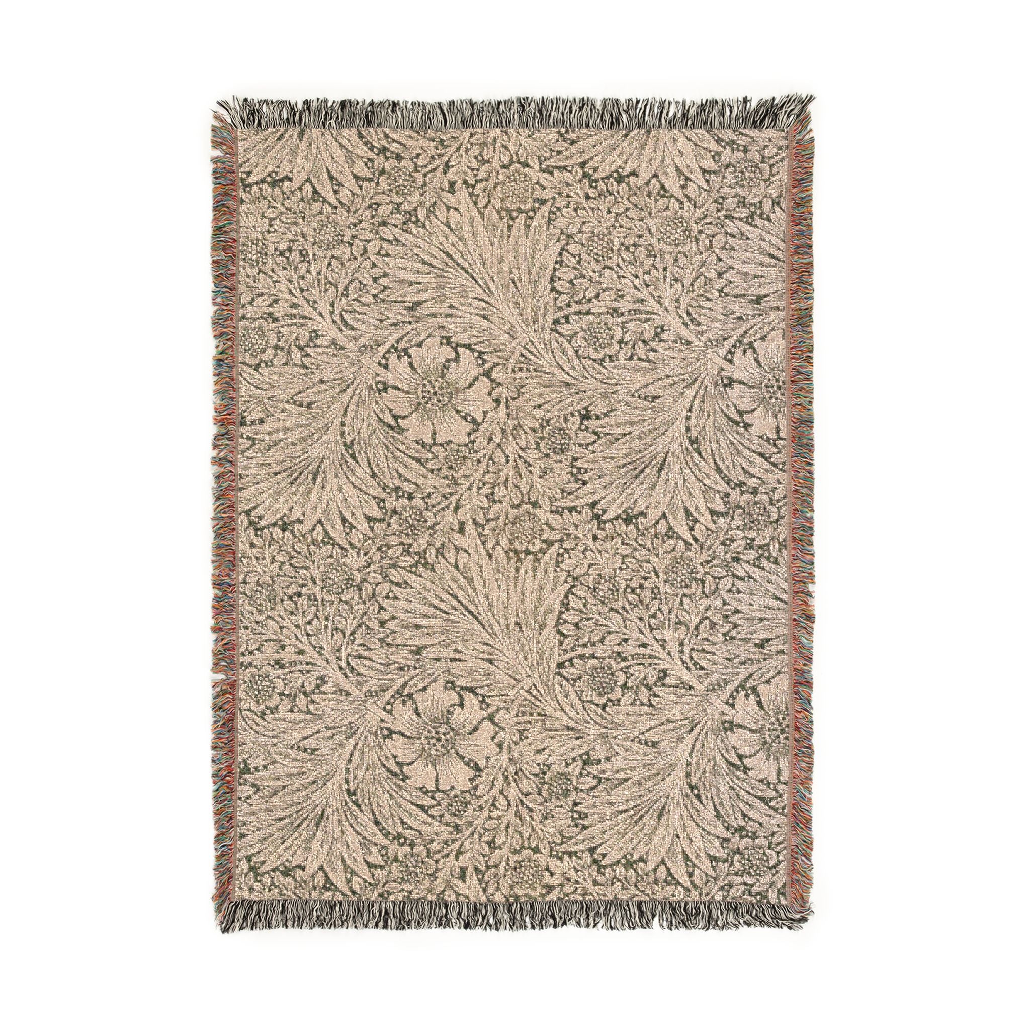 marigold-william-morris | Woven Tapestry Blanket - Image 6