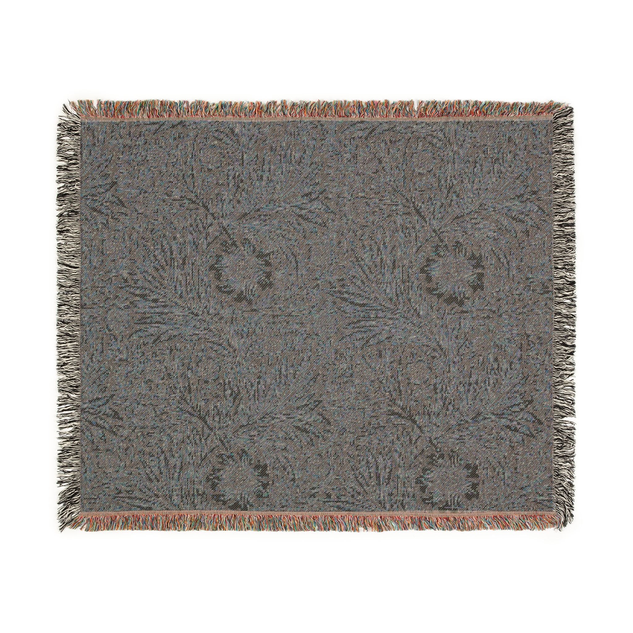 marigold-william-morris | Woven Tapestry Blanket - Image 8
