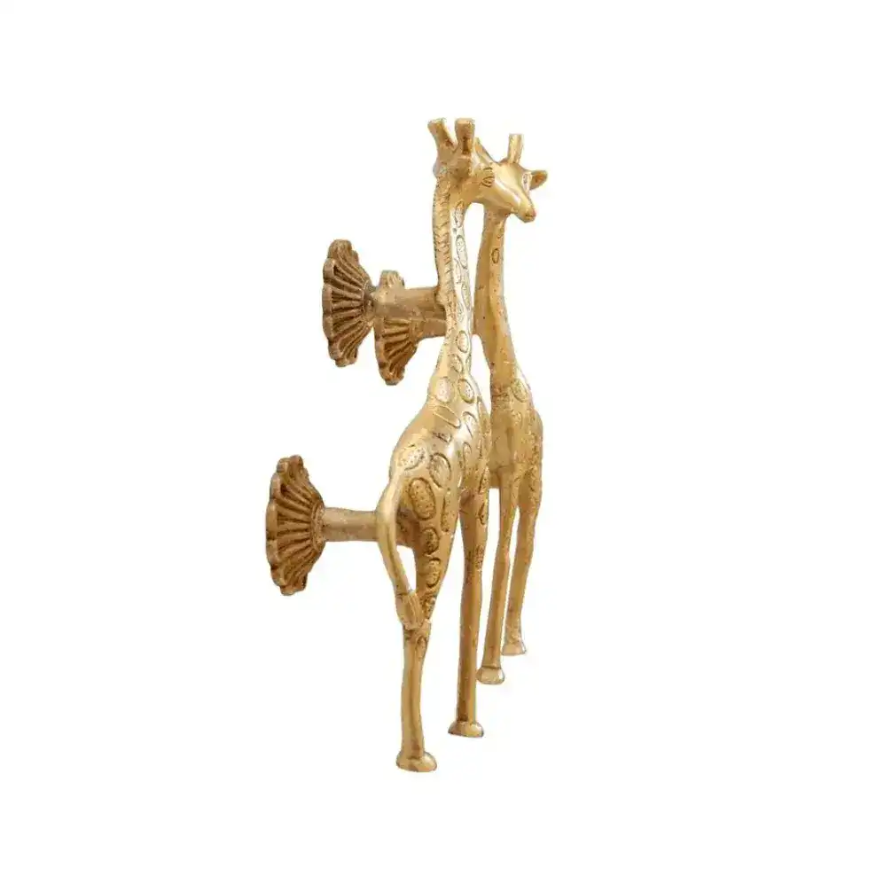 Masai Giraffe Brass Door Handles - Image 4