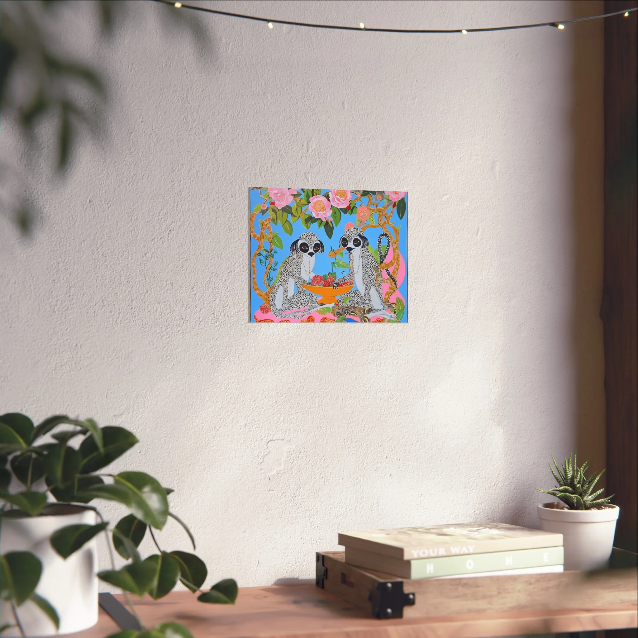 Maximalist Floral Monkeys Fine Art Poster - Image 20