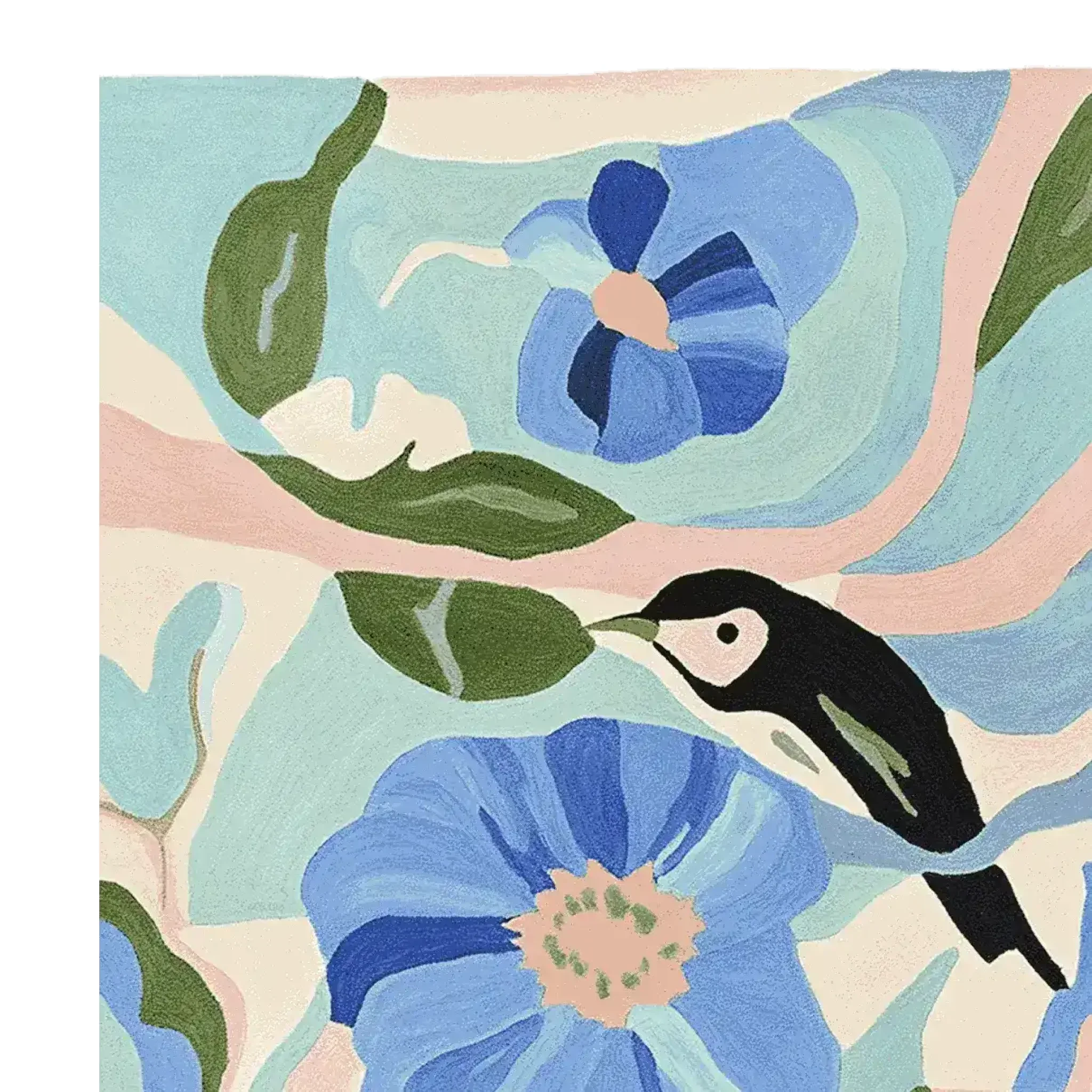 Meadow Murmur Sky Hand Tufted Rug - Image 4