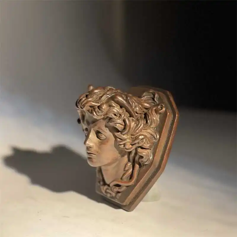 Medusa Head Ancient Roman Sculpture — Museum Replica - Image 5