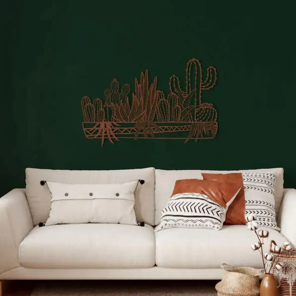 Metal Cactus Wall Decor Art - Image 7