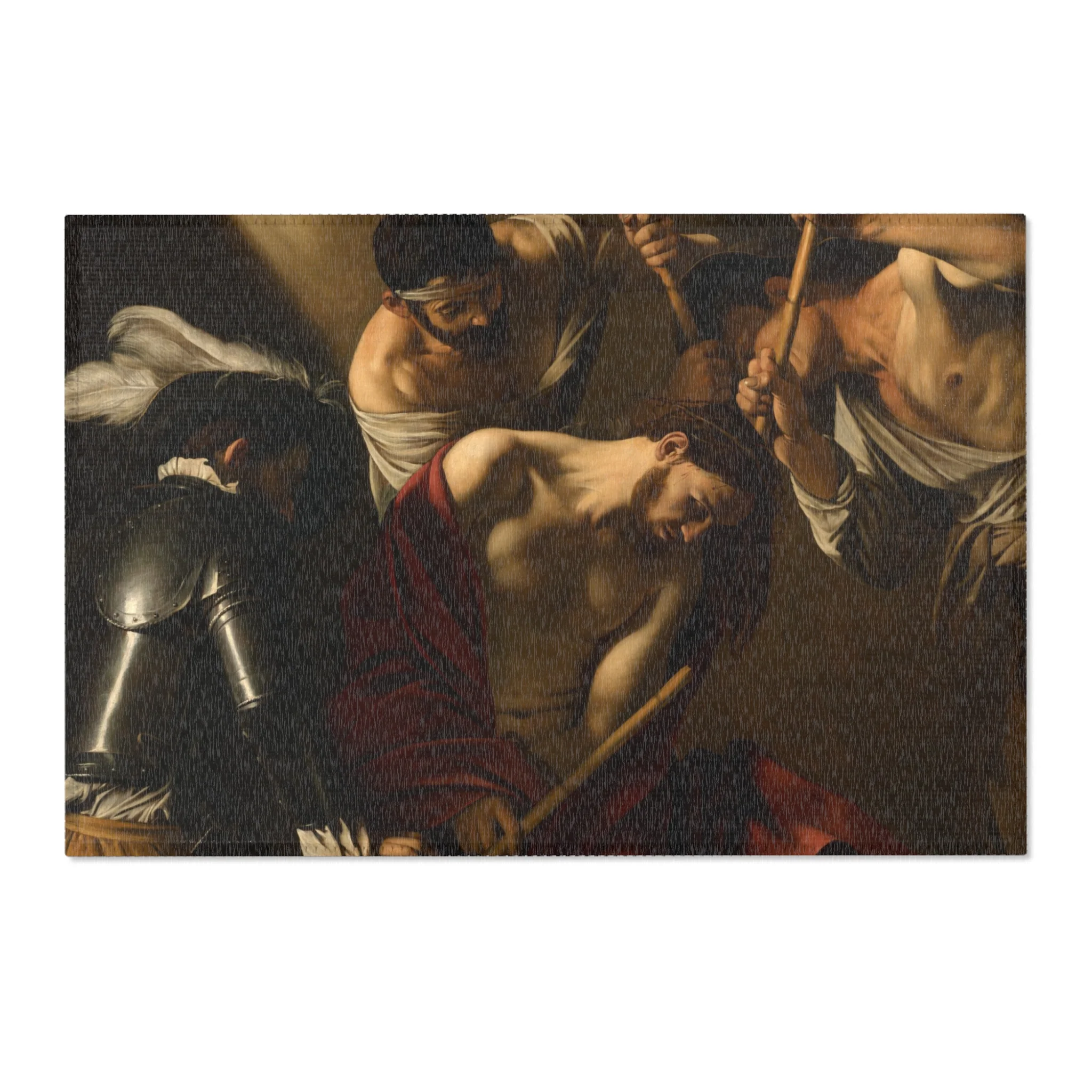 Michelangelo Merisi, called Caravaggio - The Crowning with Thorns - Google Art Project | Area Rug - Image 4