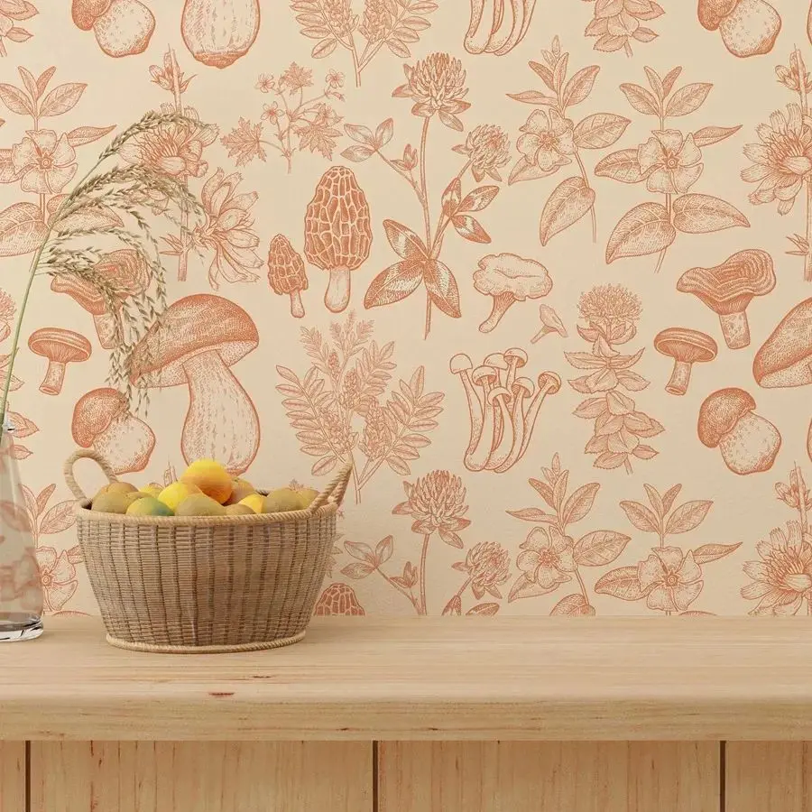 Mid Century Mushroom Wallpaper - Image 3