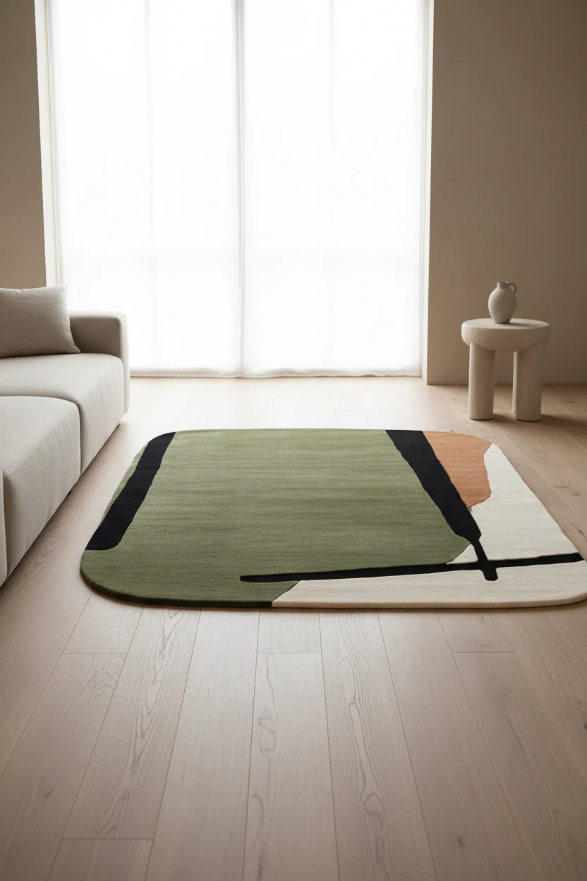 Midcentury Meadow Echo Hand Tufted Rug - Image 7