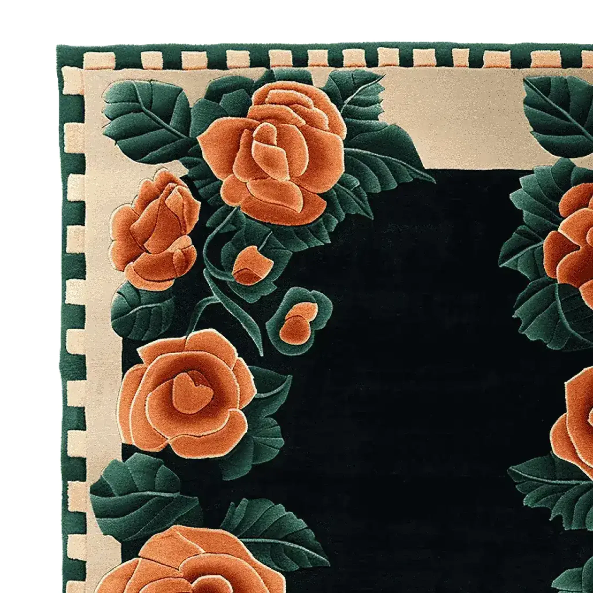 Midnight Blossom Grace Hand Tufted Rug - Image 4