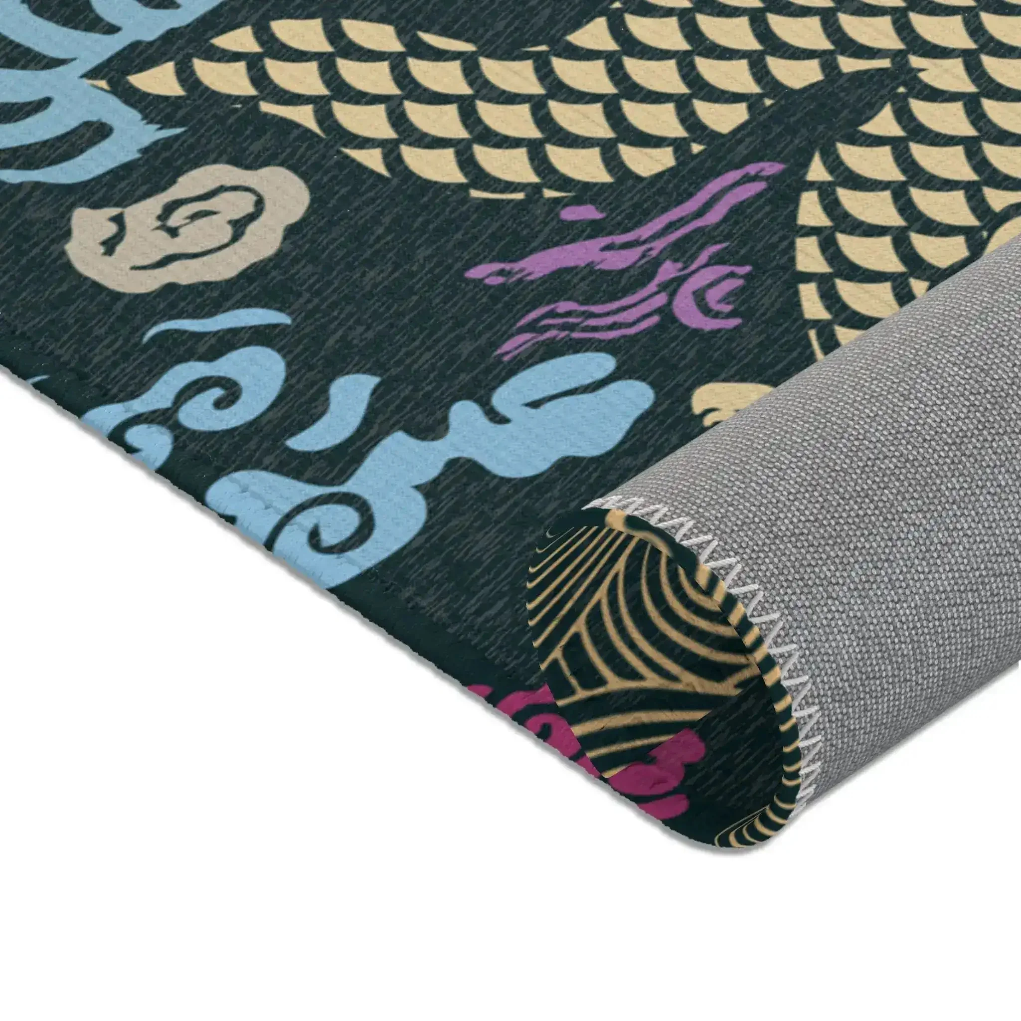 Midnight Celestial Dragon Accent Rug - Image 4