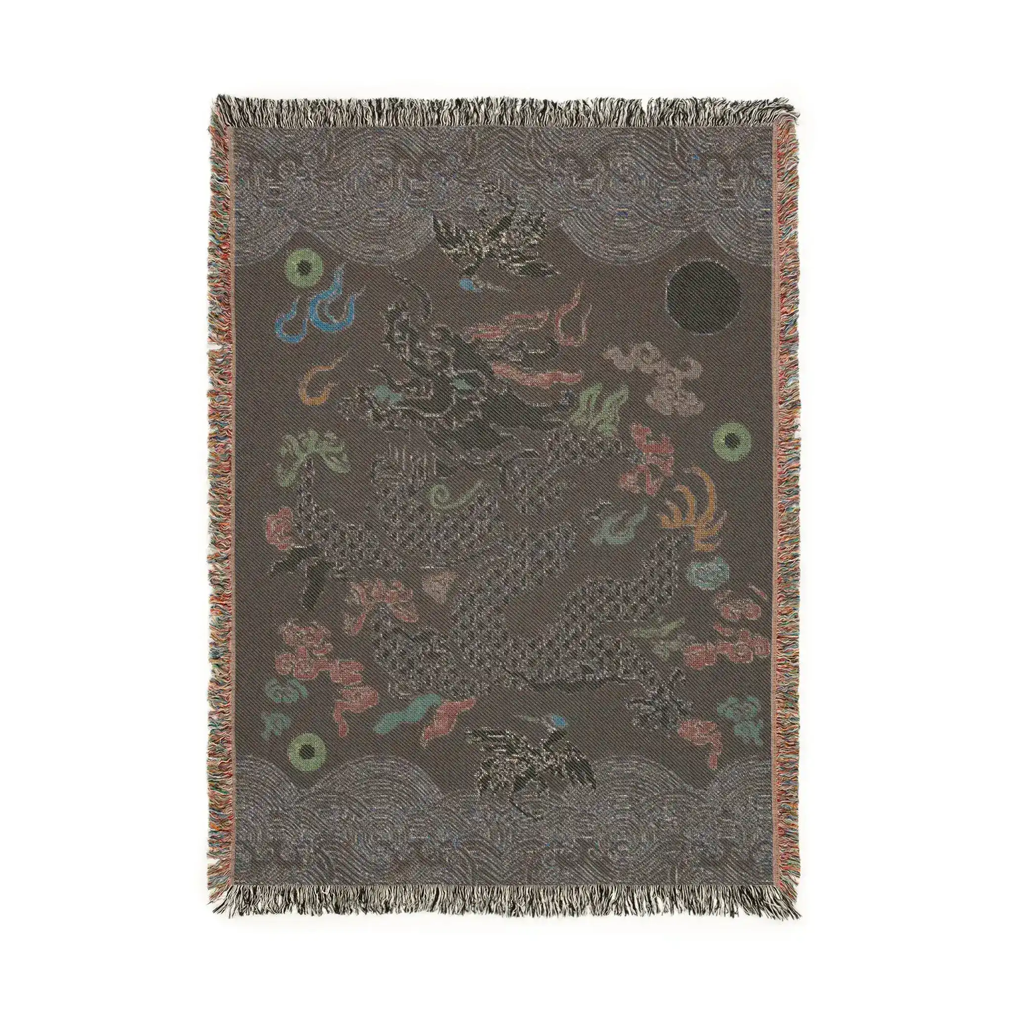 Midnight Celestial Dragon Woven Blanket - Image 4