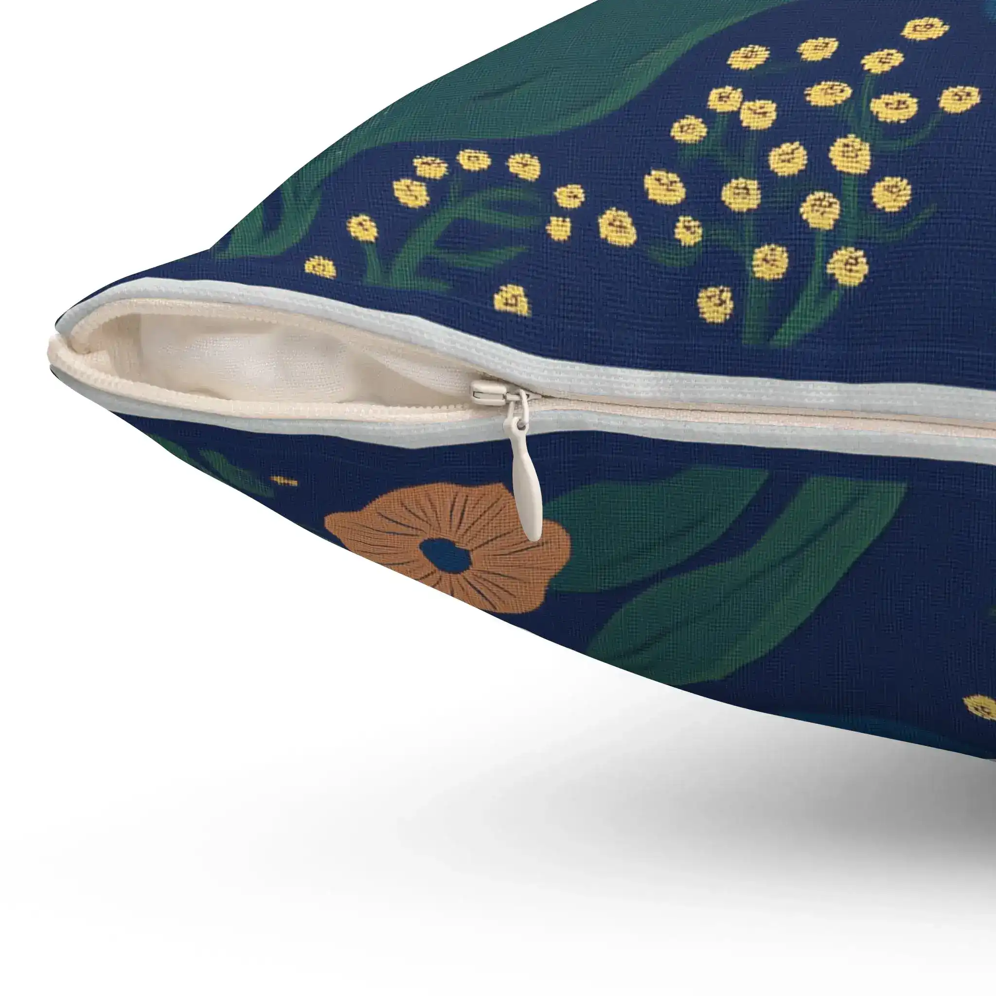 Midnight Garden Gaze Throw Pillow - Image 3