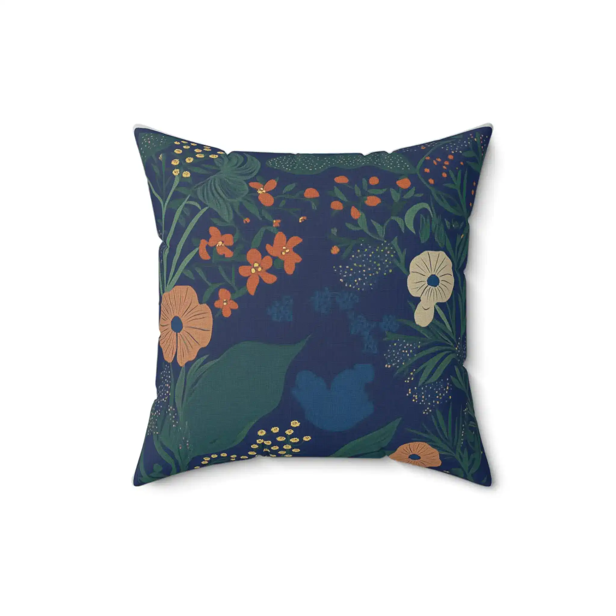 Midnight Garden Gaze Throw Pillow - Image 4