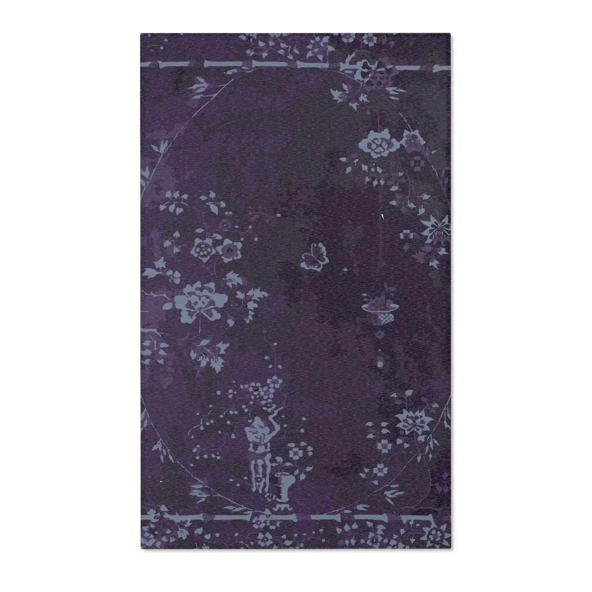 Midnight Garden Whispers Accent Rug
