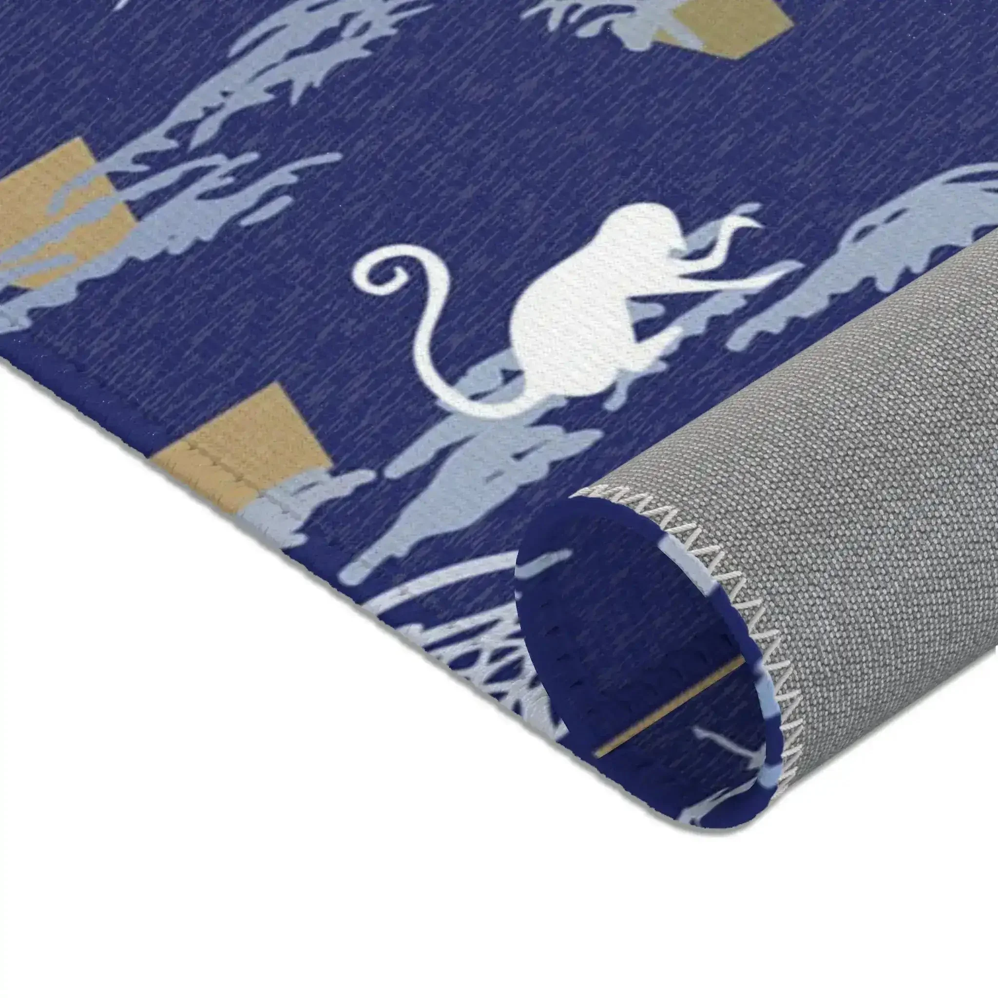 Midnight Jungle Monkeys Accent Rug - Image 9