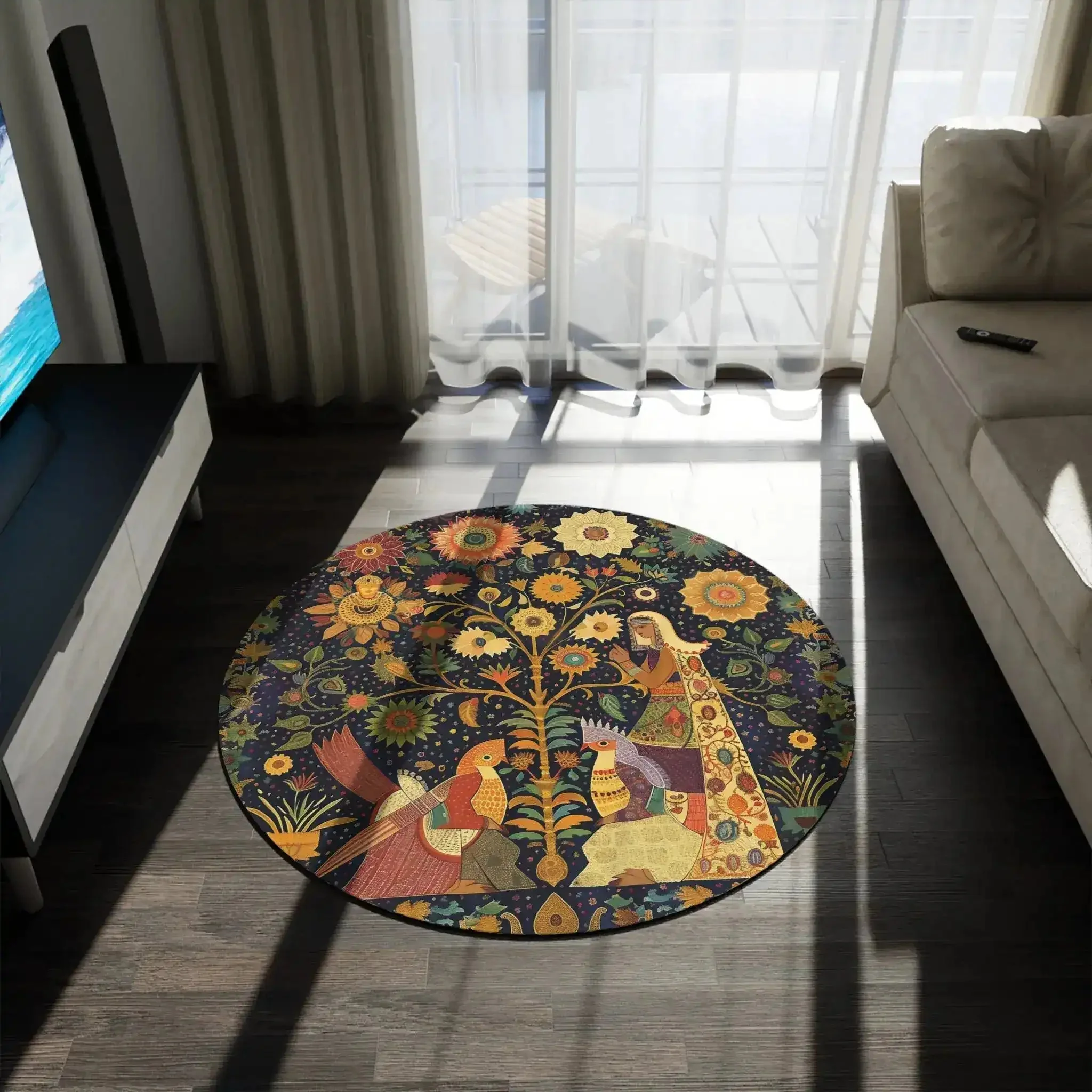 Midnight Muse Enchanted Garden Round Rug - Image 3