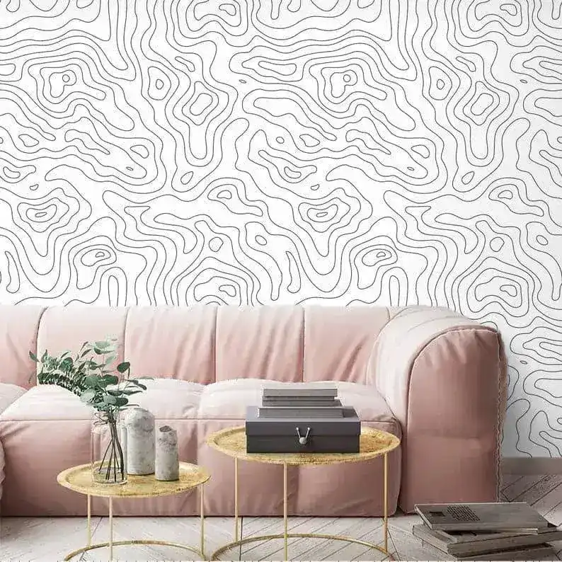 Minimalist Abstract Lines Wallpaper Mural - Image 6