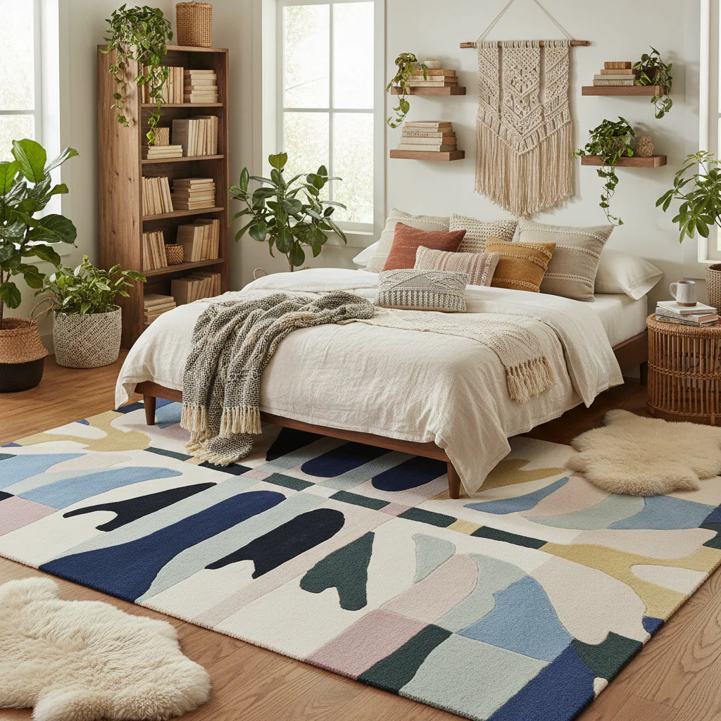 Mirror Mesh Hand Tufted Rug - Image 2