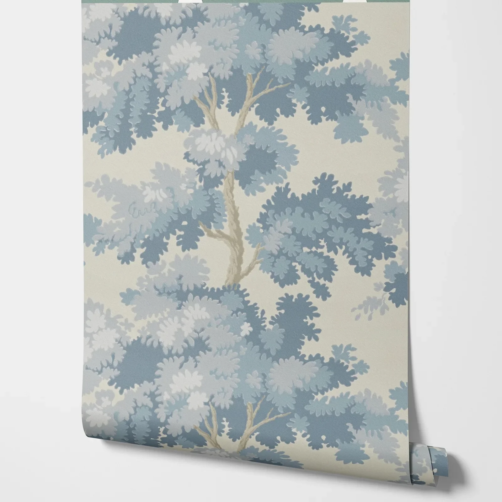 Misty Blue Forest Tapestry Mural - Image 5