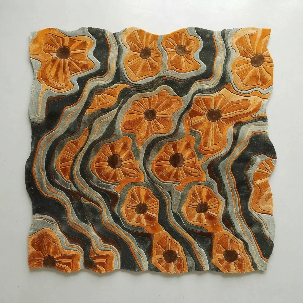 Modern Botanical Flow Hand Tufted Rug - Image 5