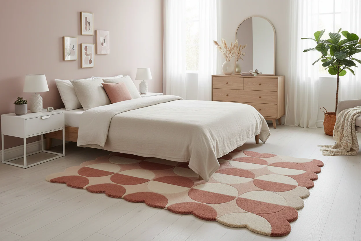 Modern Circular Hand Tufted Rug - Image 2