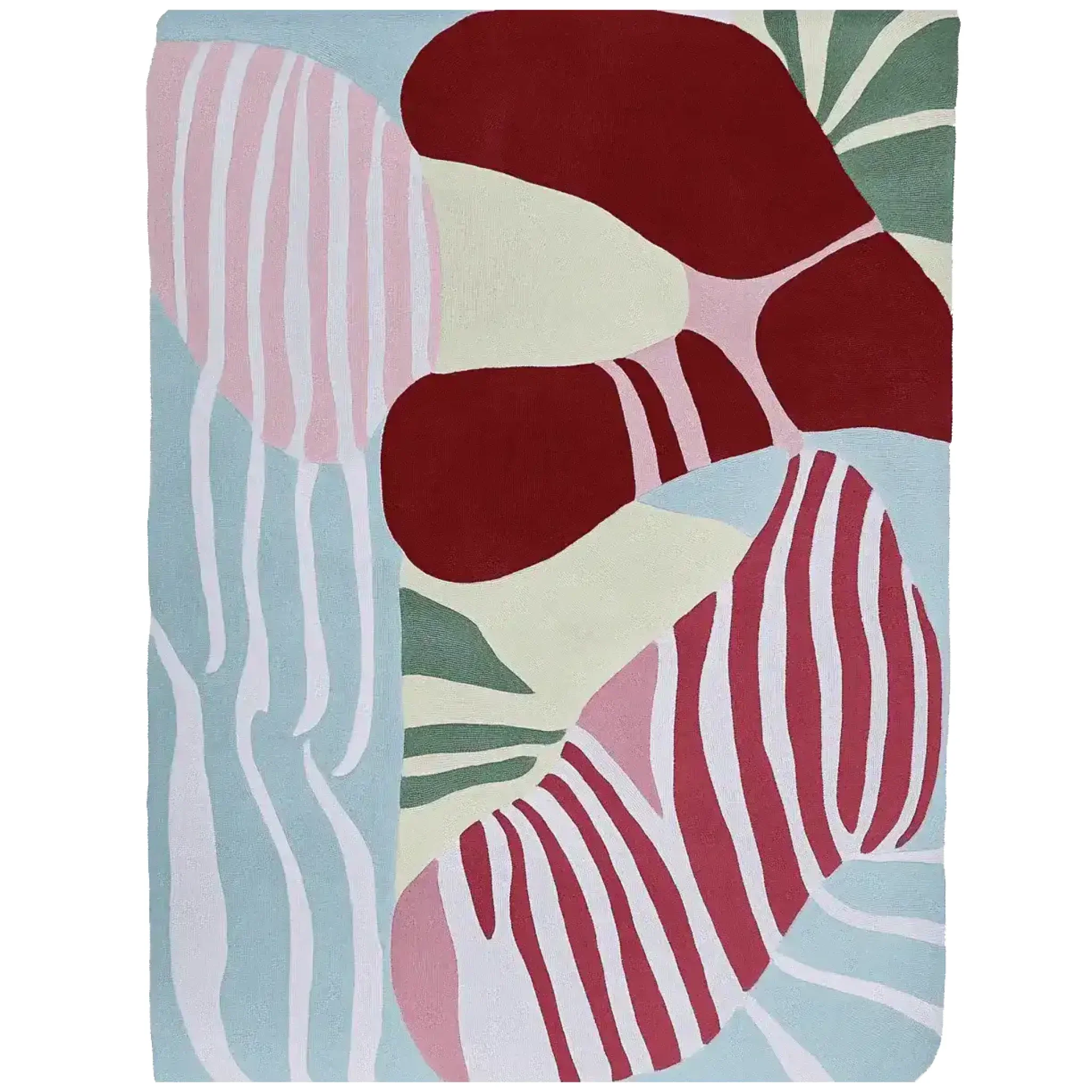 Modern Color Collision Hand Tufted Rug