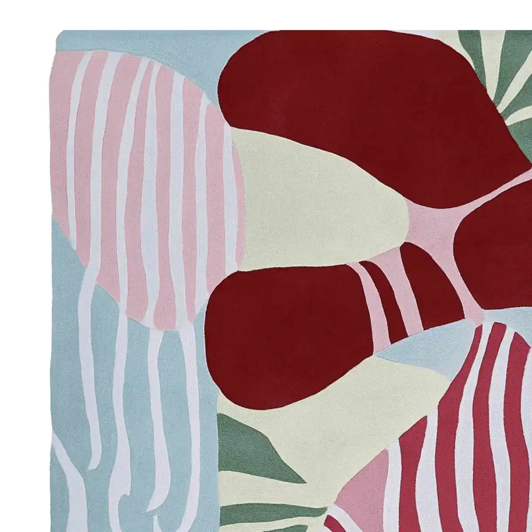 Modern Color Collision Hand Tufted Rug - Image 4
