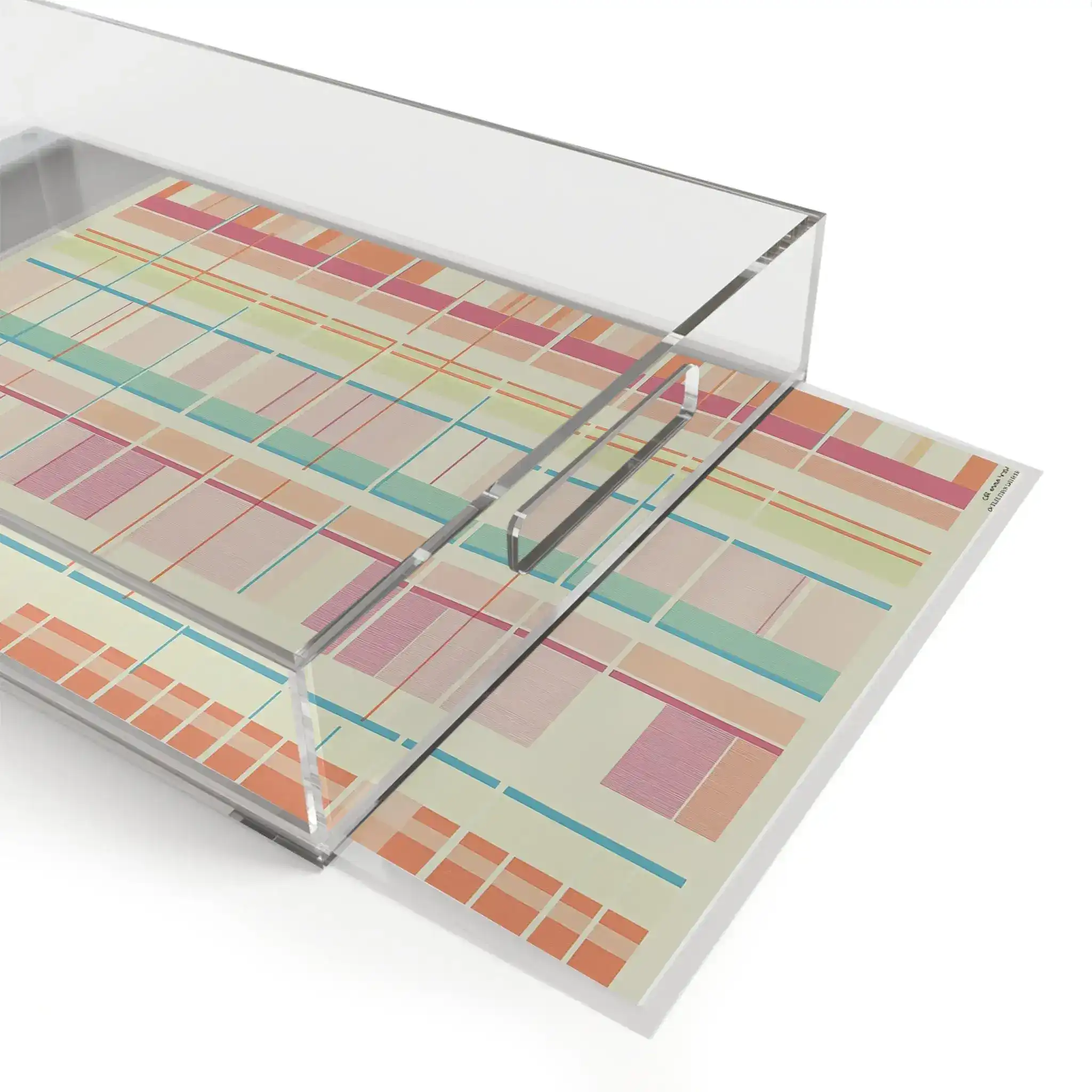 Modern Geometric Color Block Serving Tray - Image 4