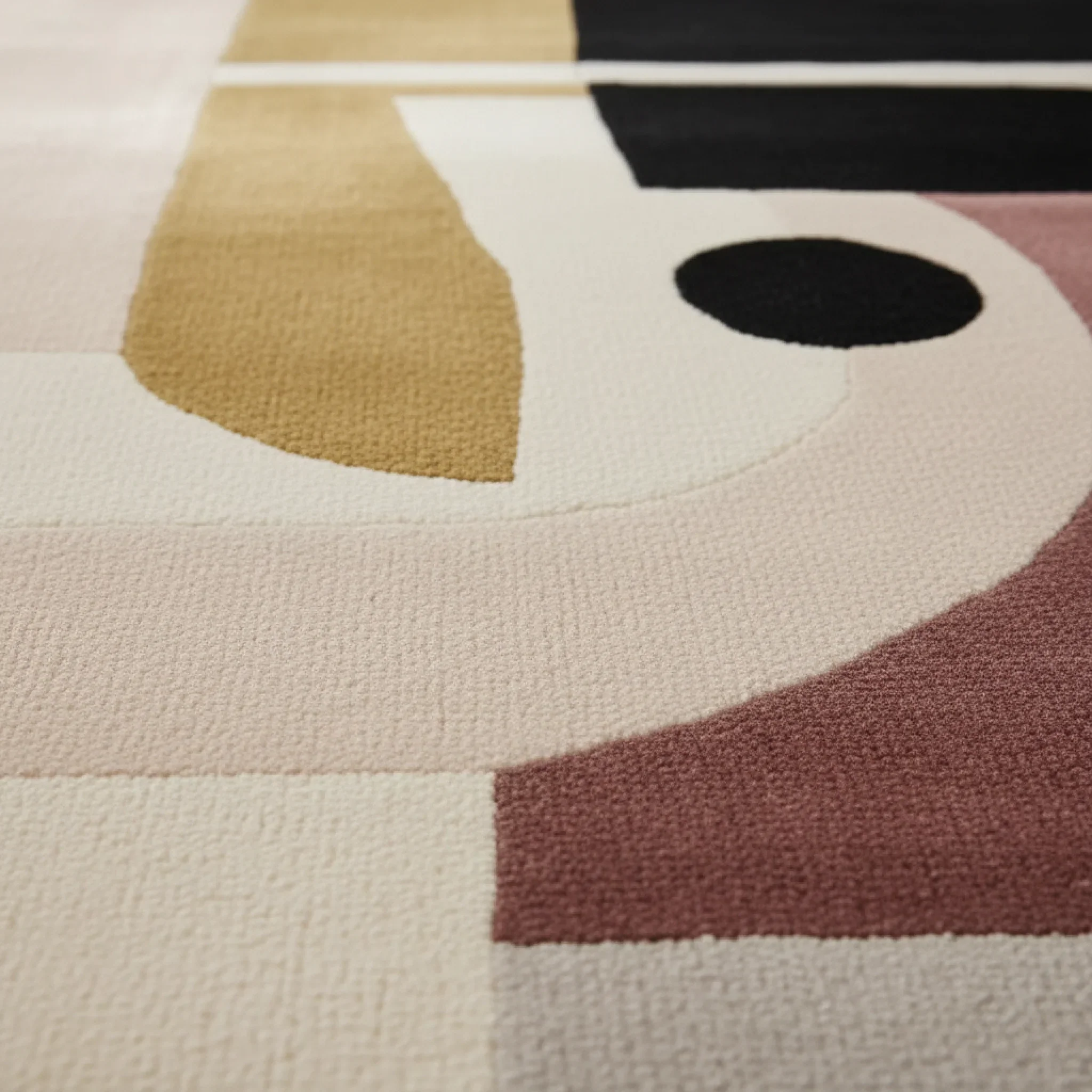 Modern Harmony Block Hand Tufted Rug - Image 3