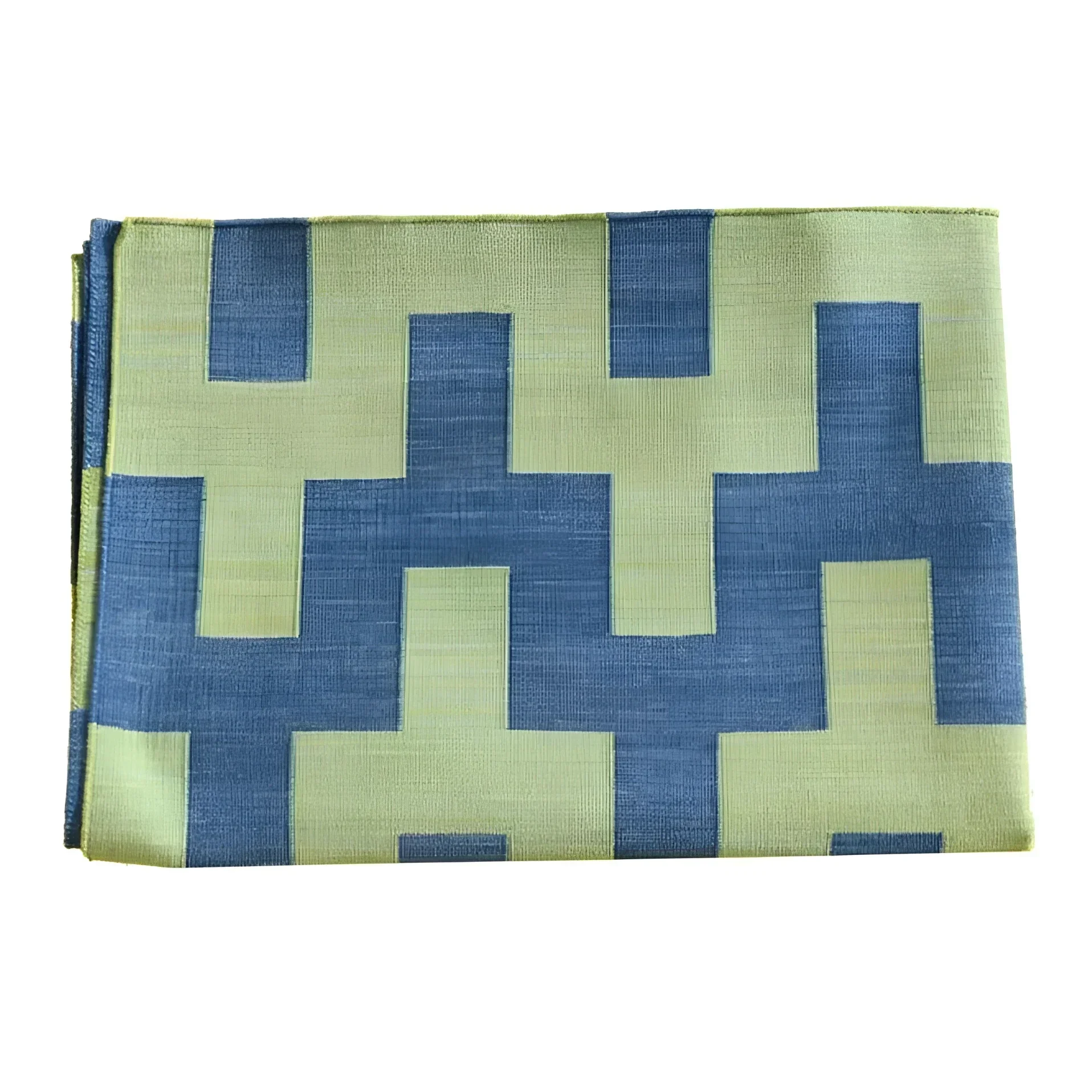 Modern Organic Vegetable Dyed Indian Dhurrie Reversible Cotton Rug - Green - Image 5