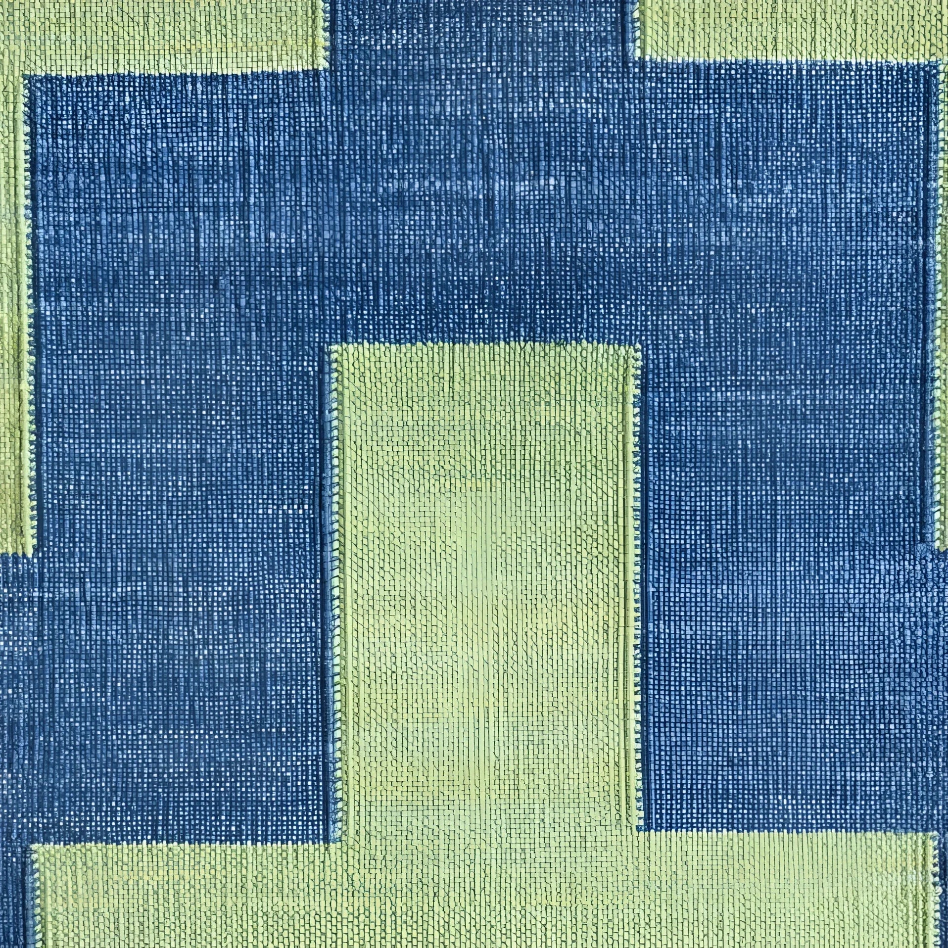 Modern Organic Vegetable Dyed Indian Dhurrie Reversible Cotton Rug - Green - Image 6