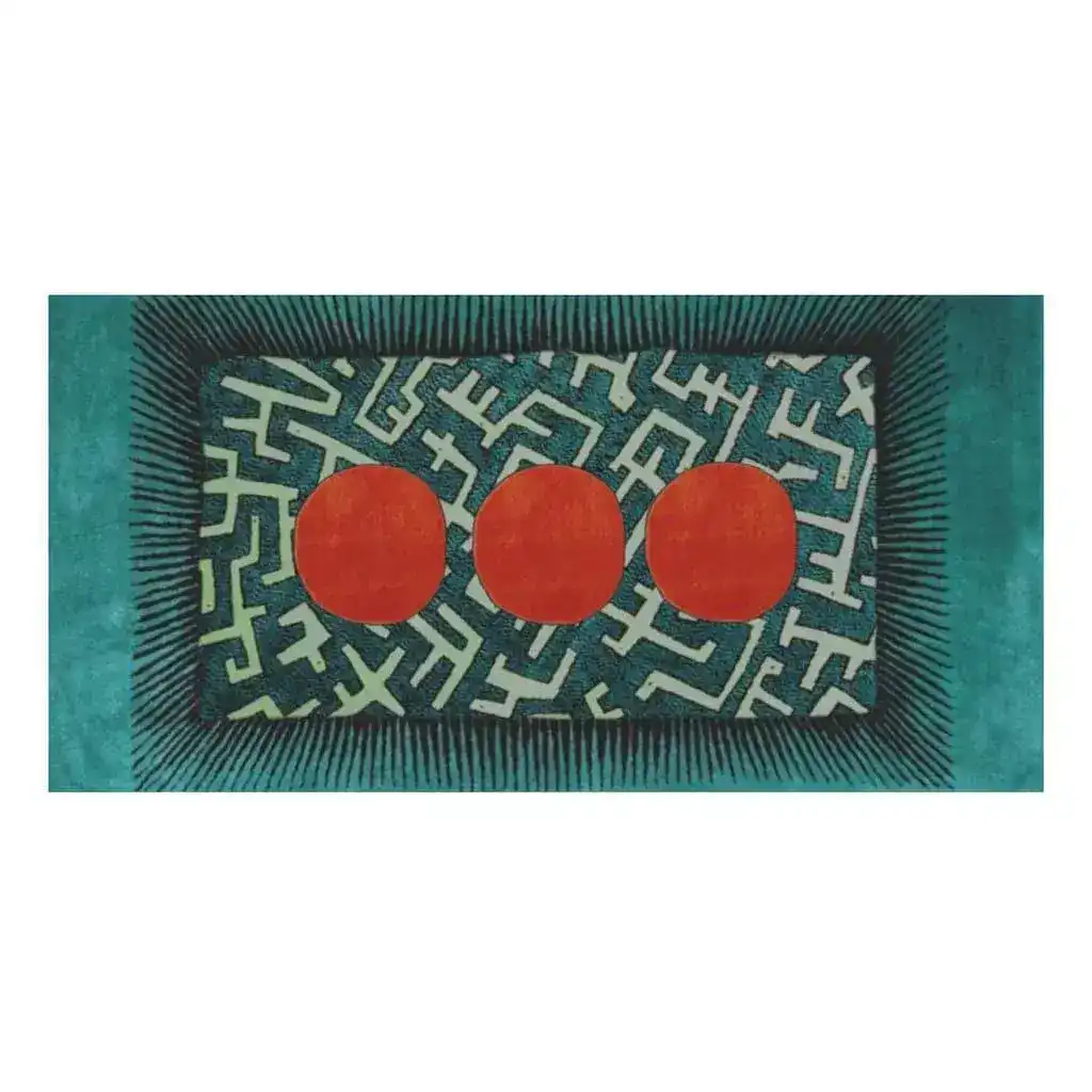 Modern Oriental Maze Bath Towel - Image 2