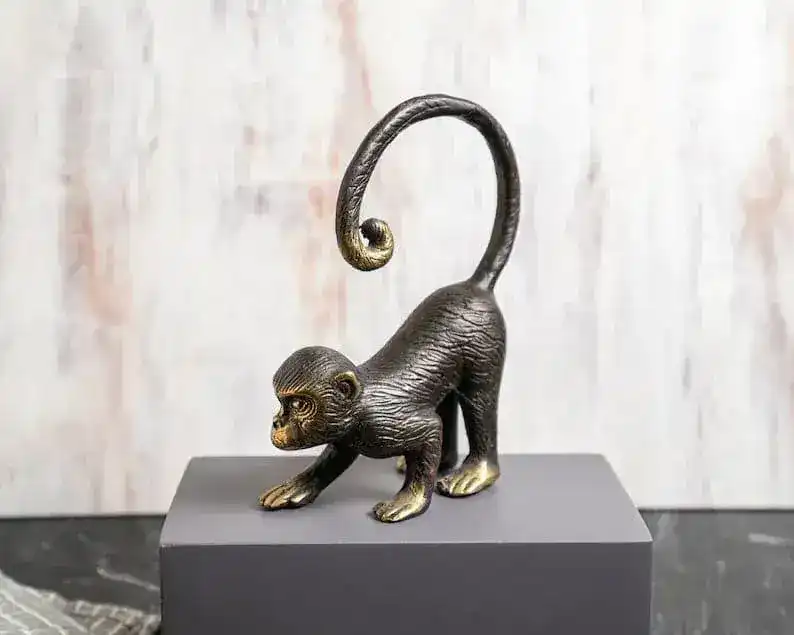 Monkey Bronze Figurine - Image 5