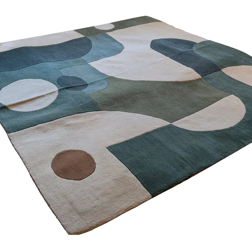Monochrome Chic Hand Tufted Rug 8 x 8 ft