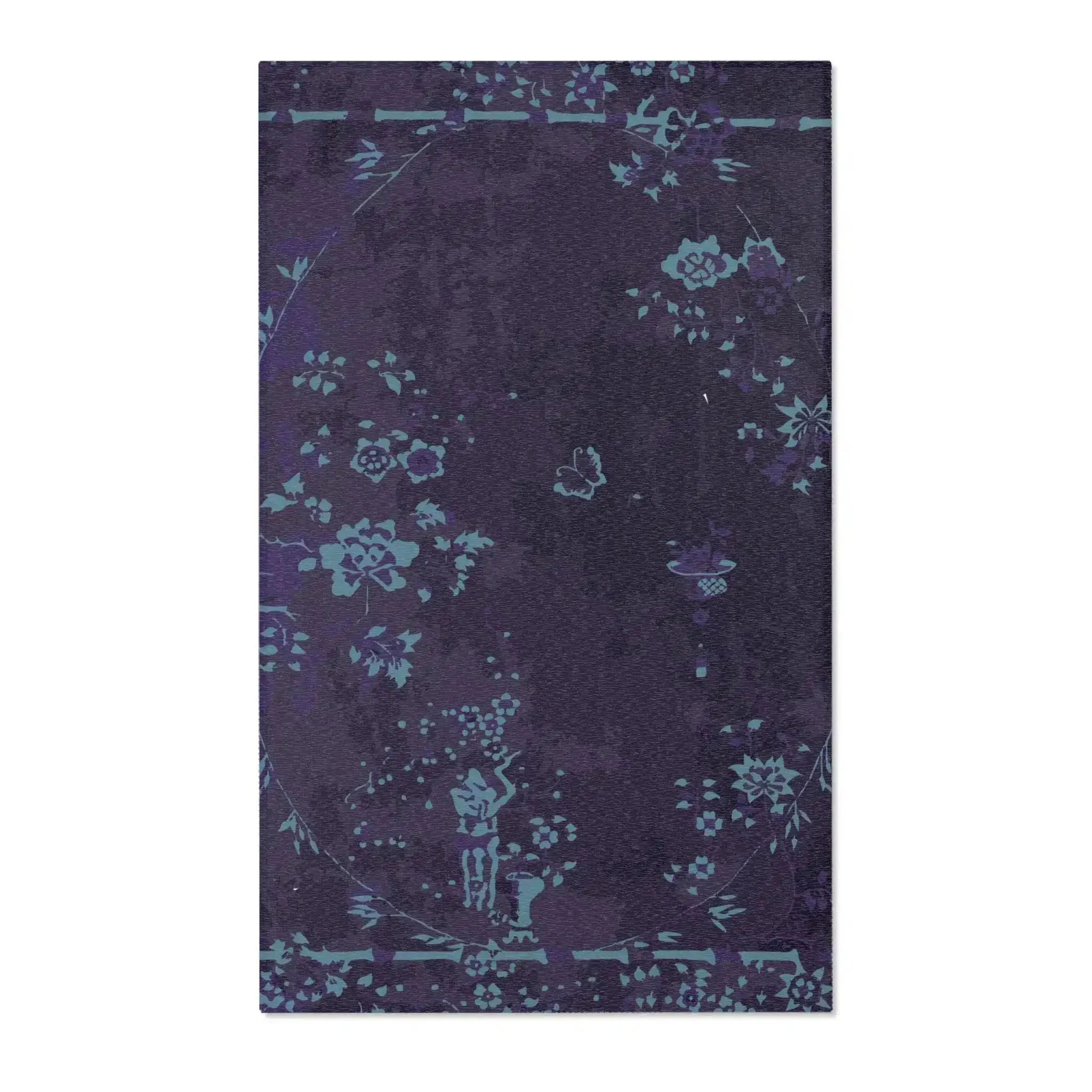Moonlit Bloomscape Accent Rug