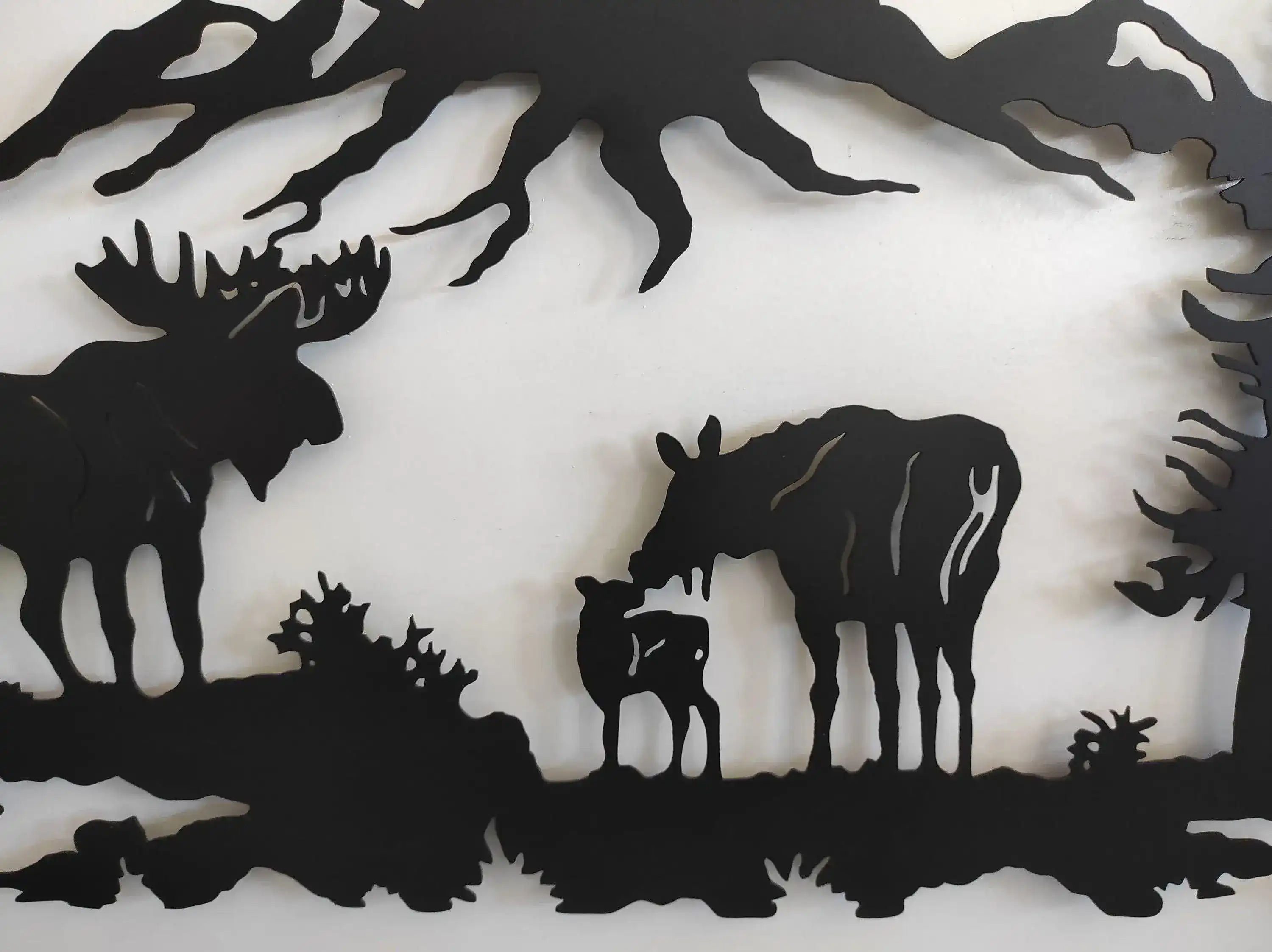 Moose in Nature Metal Wall Art - Image 10