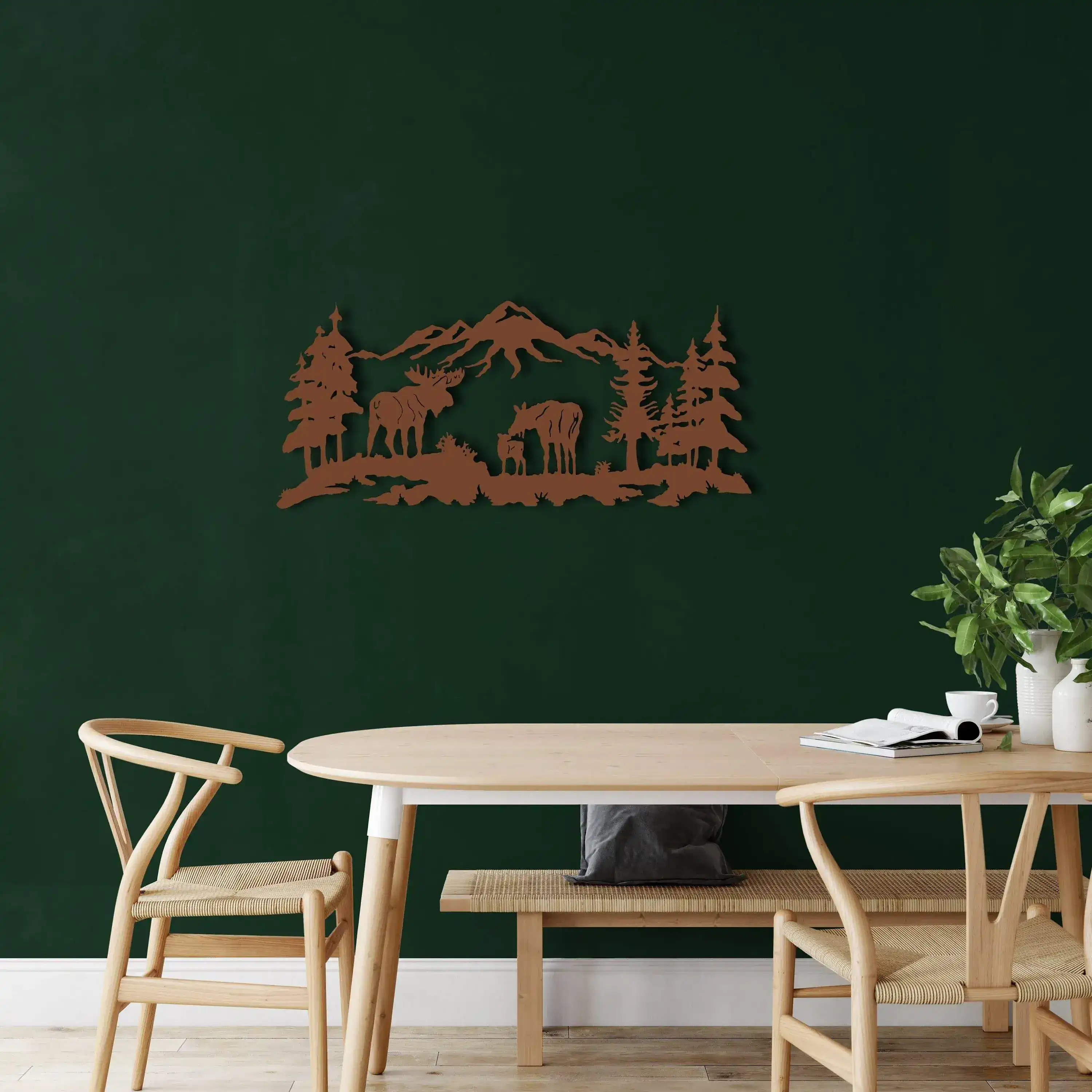 Moose in Nature Metal Wall Art - Image 13