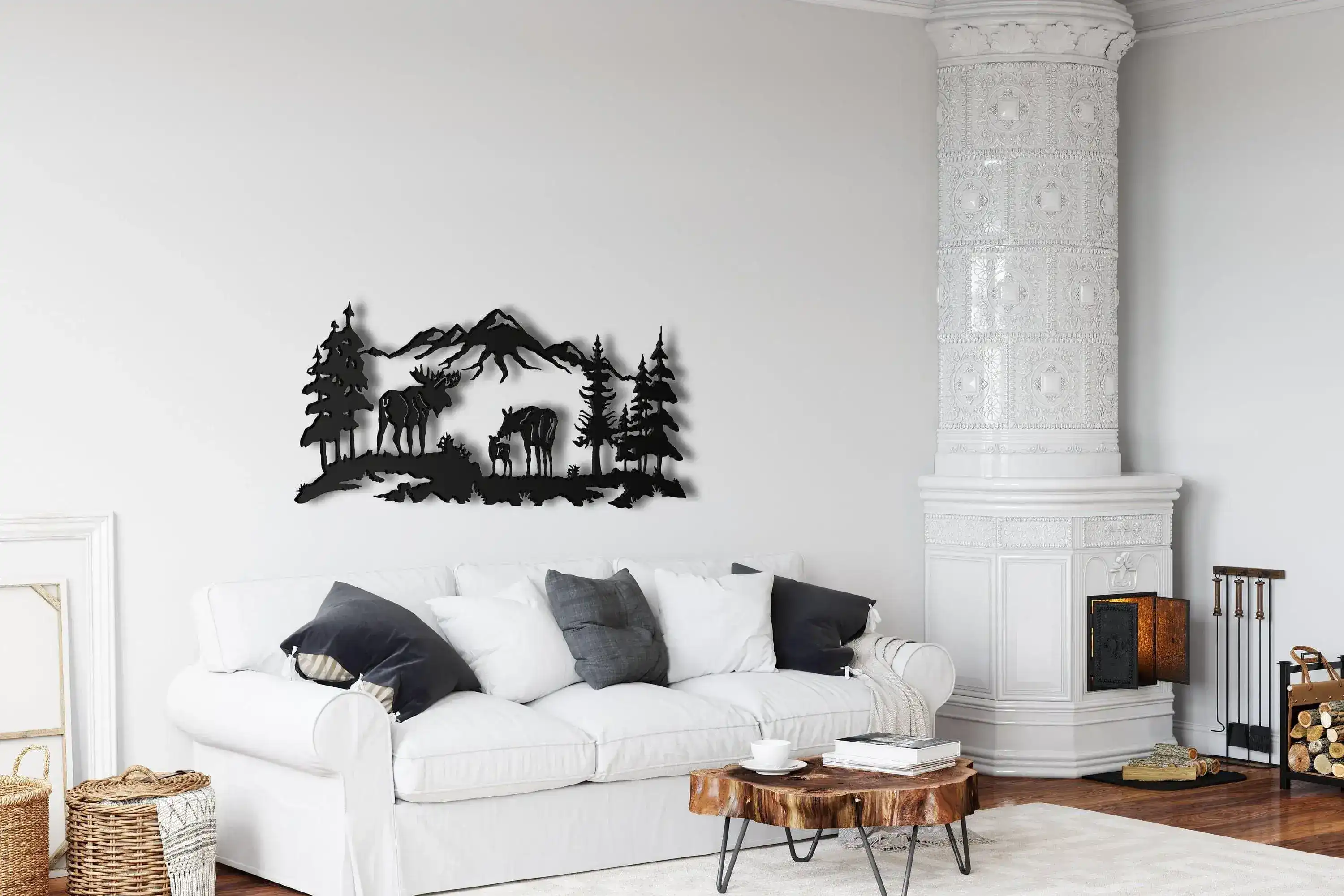 Moose in Nature Metal Wall Art - Image 7