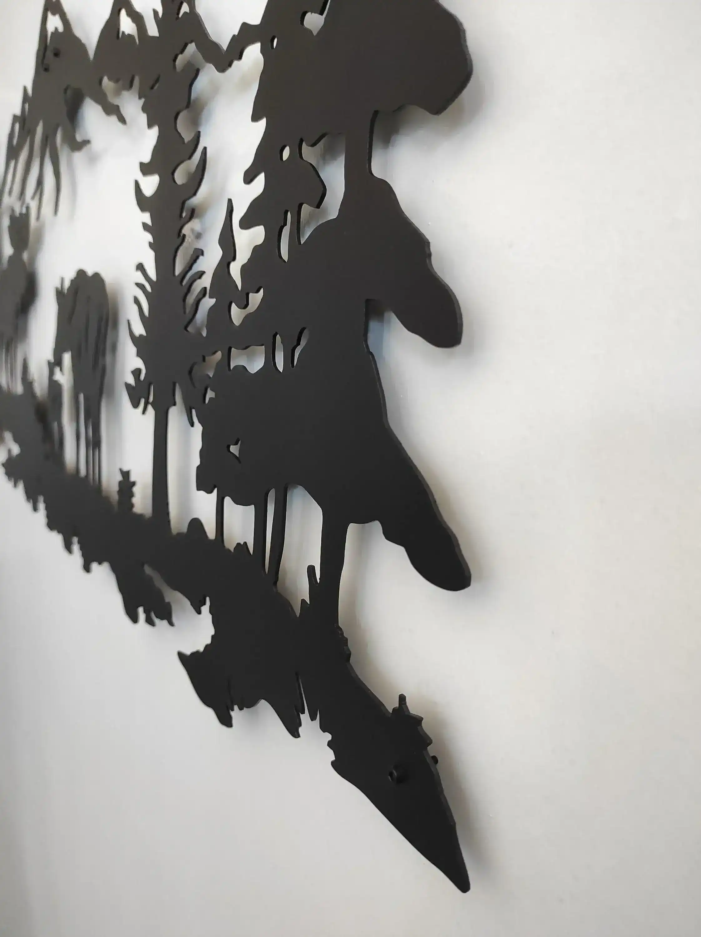 Moose in Nature Metal Wall Art - Image 9