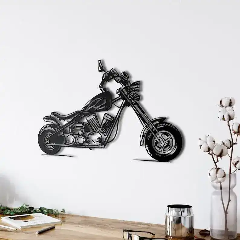 Motorcycle Metal Wall Art - Image 2