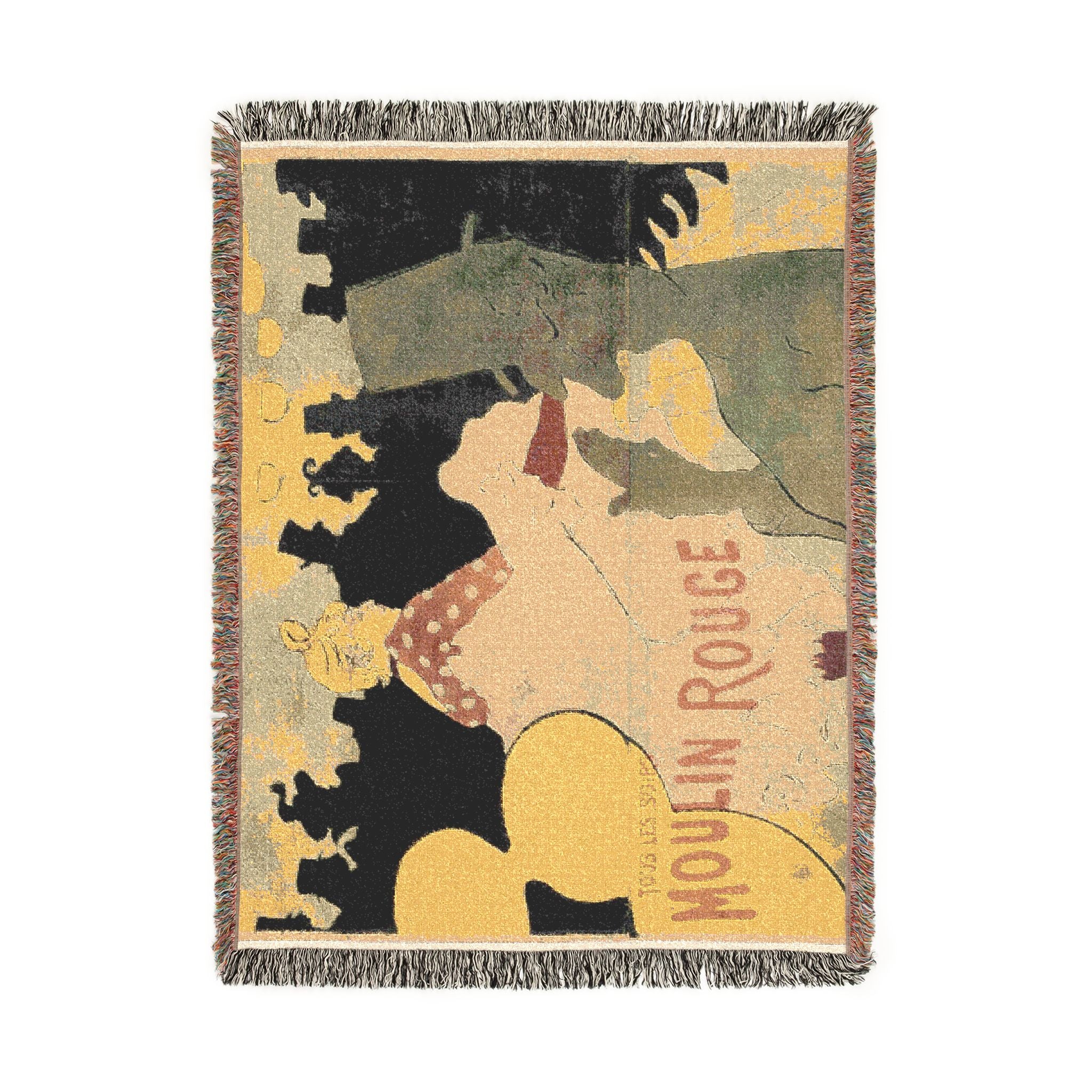 moulin-rouge-la-goulue-toulouse-lautrec | Woven Tapestry Blanket - Image 11