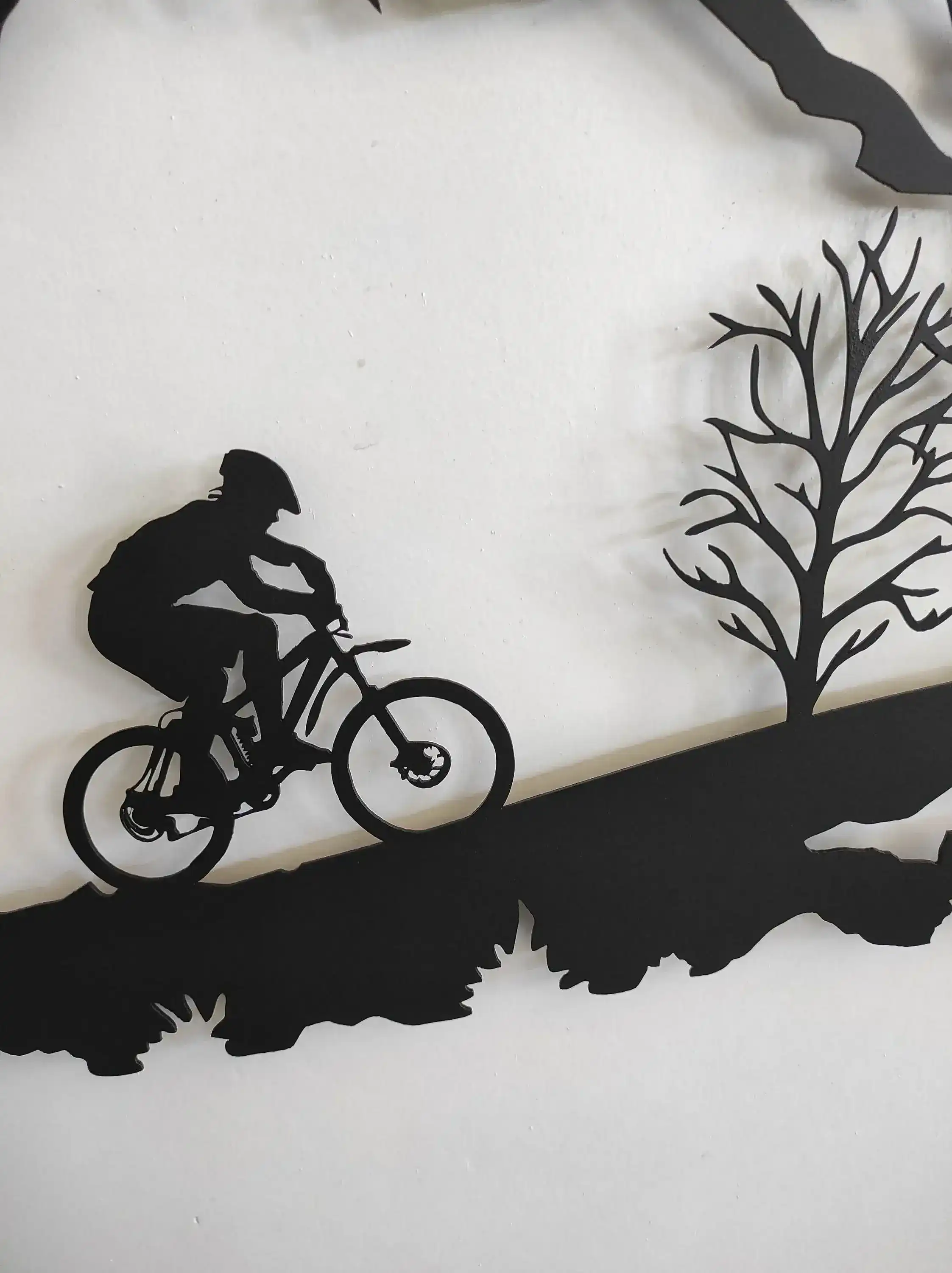 Mountain Biker Metal Wall Decor - Image 2