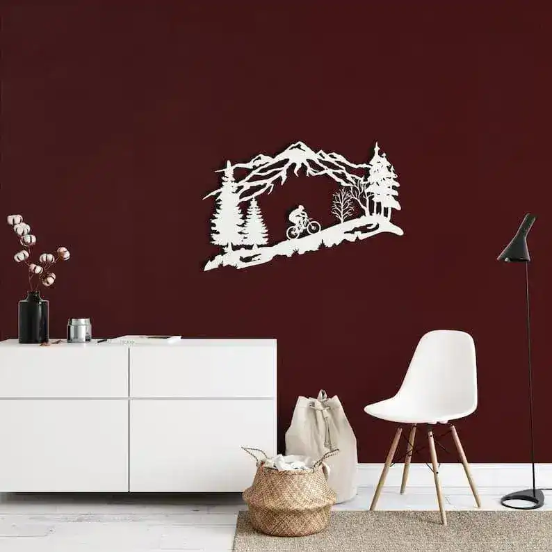 Mountain Biker Metal Wall Decor - Image 7