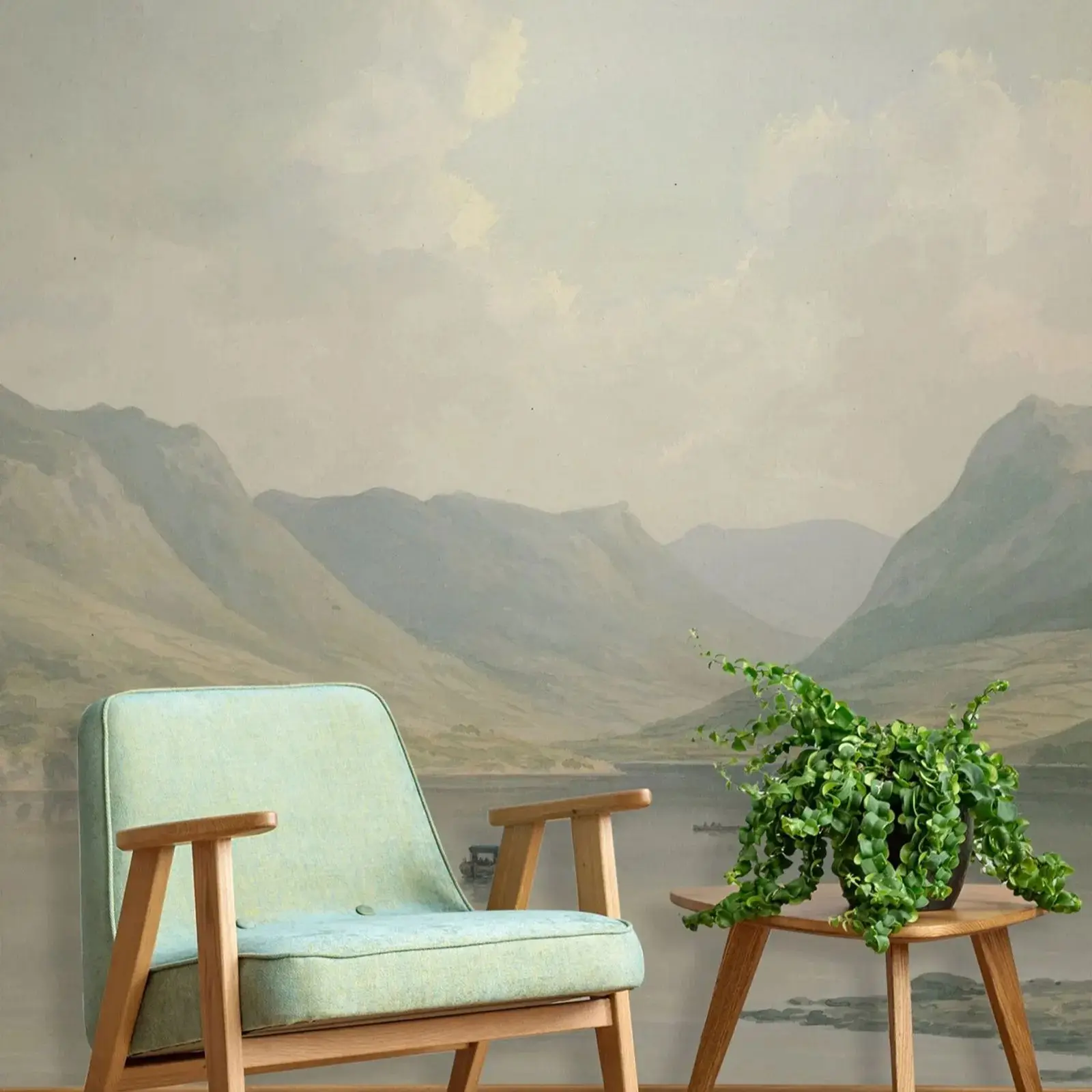 Mountain Lake Vista Mural - Image 6