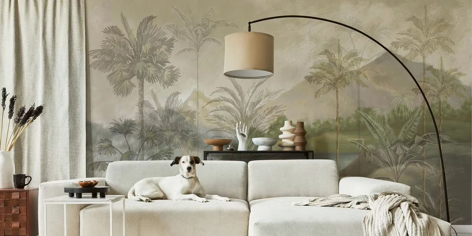 Mountains and Palms Landscape Mural - Image 5