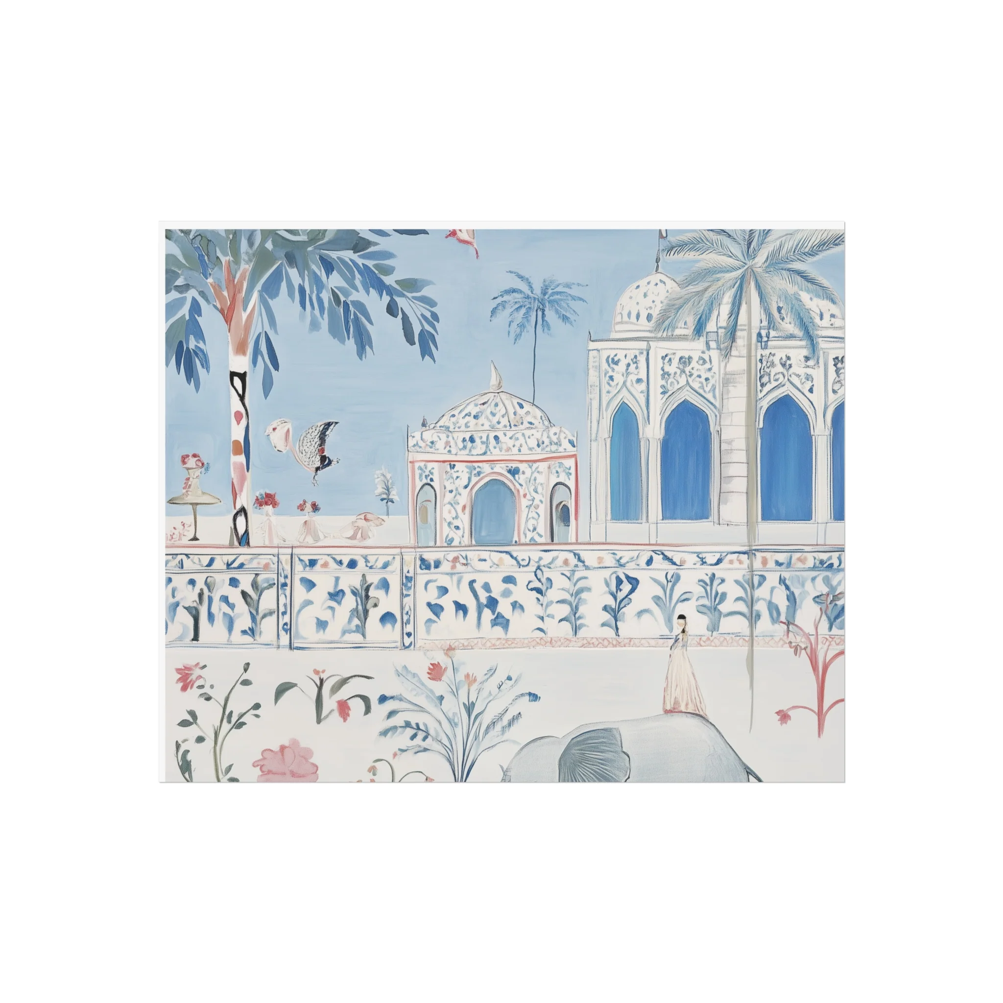 Mughal Garden Dreamscape Fine Art Poster - Image 3