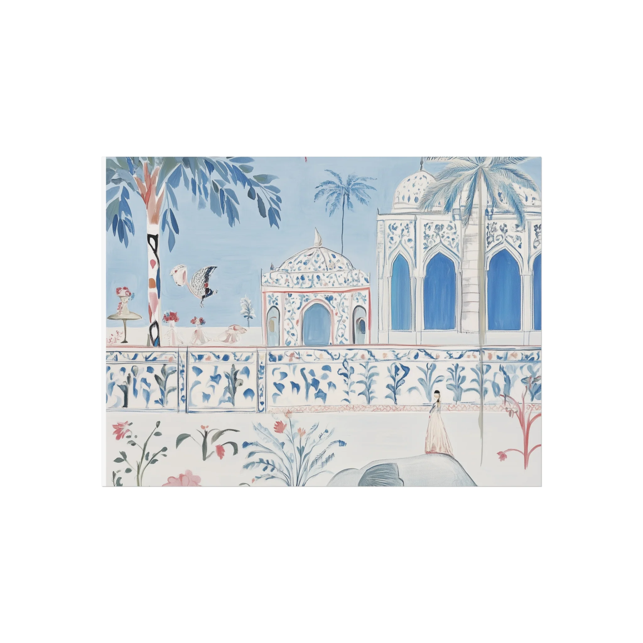 Mughal Garden Dreamscape Fine Art Poster - Image 4