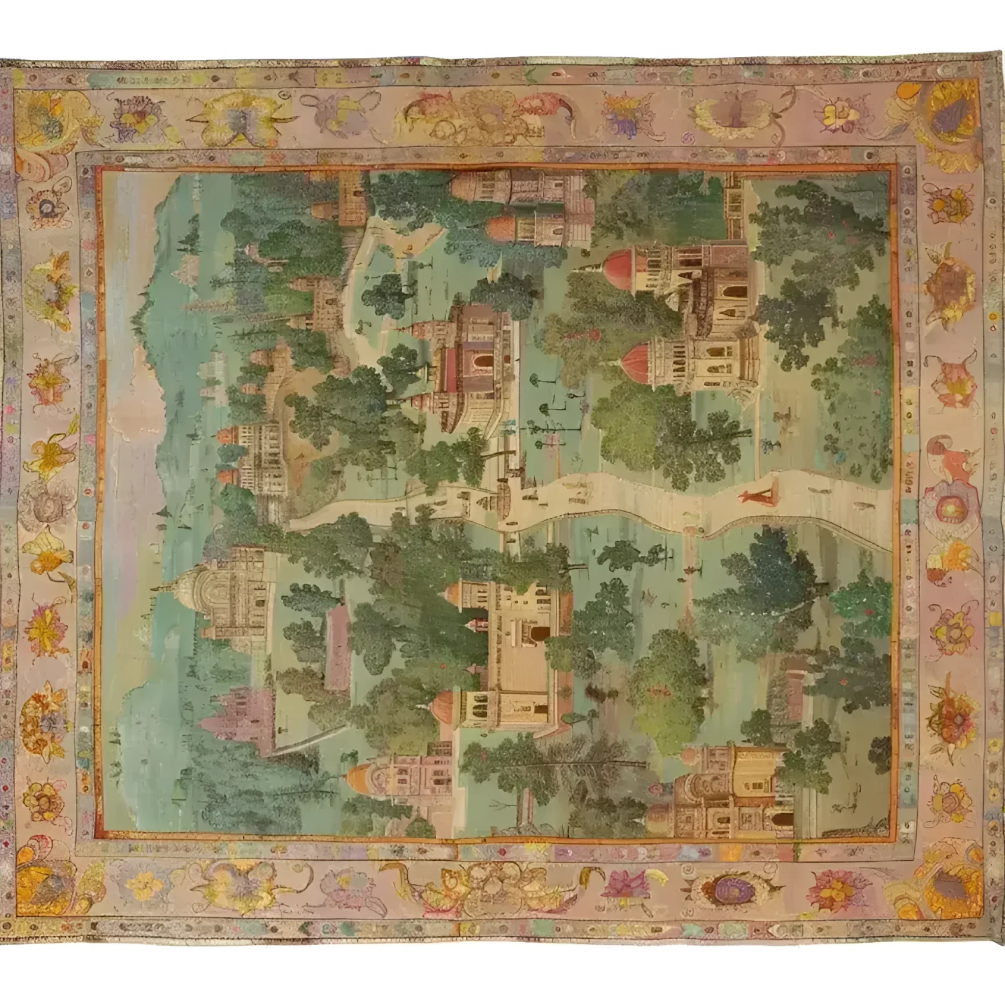 Mughal Marvel Hand Knotted Area Rug - Image 3