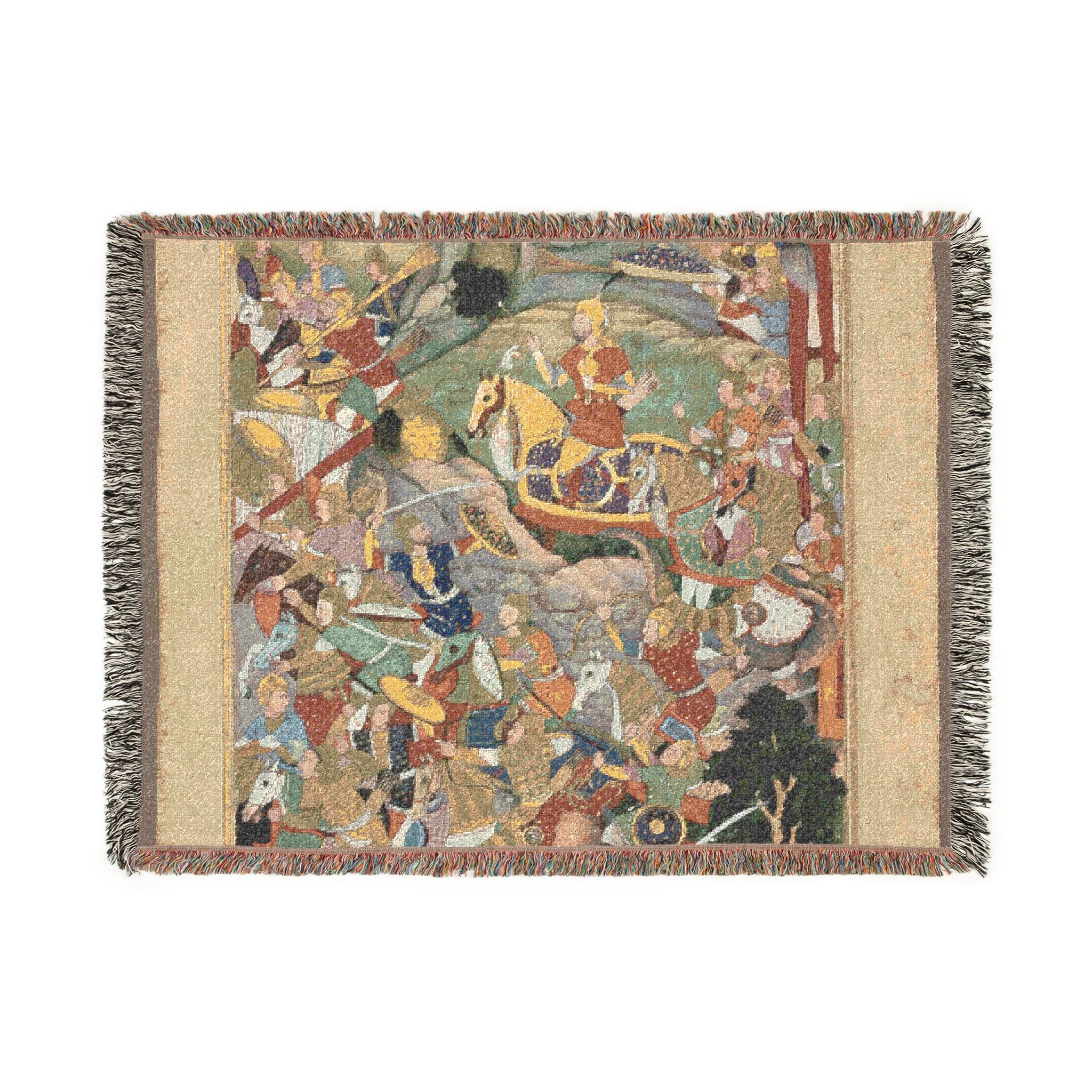 Mughal ruler Humayun defeating the Afghans before reconquering India, folio from an Akbar-nama (Book of Akbar) of Abu’l Fazl (Indian, 1551–1 - Image 6