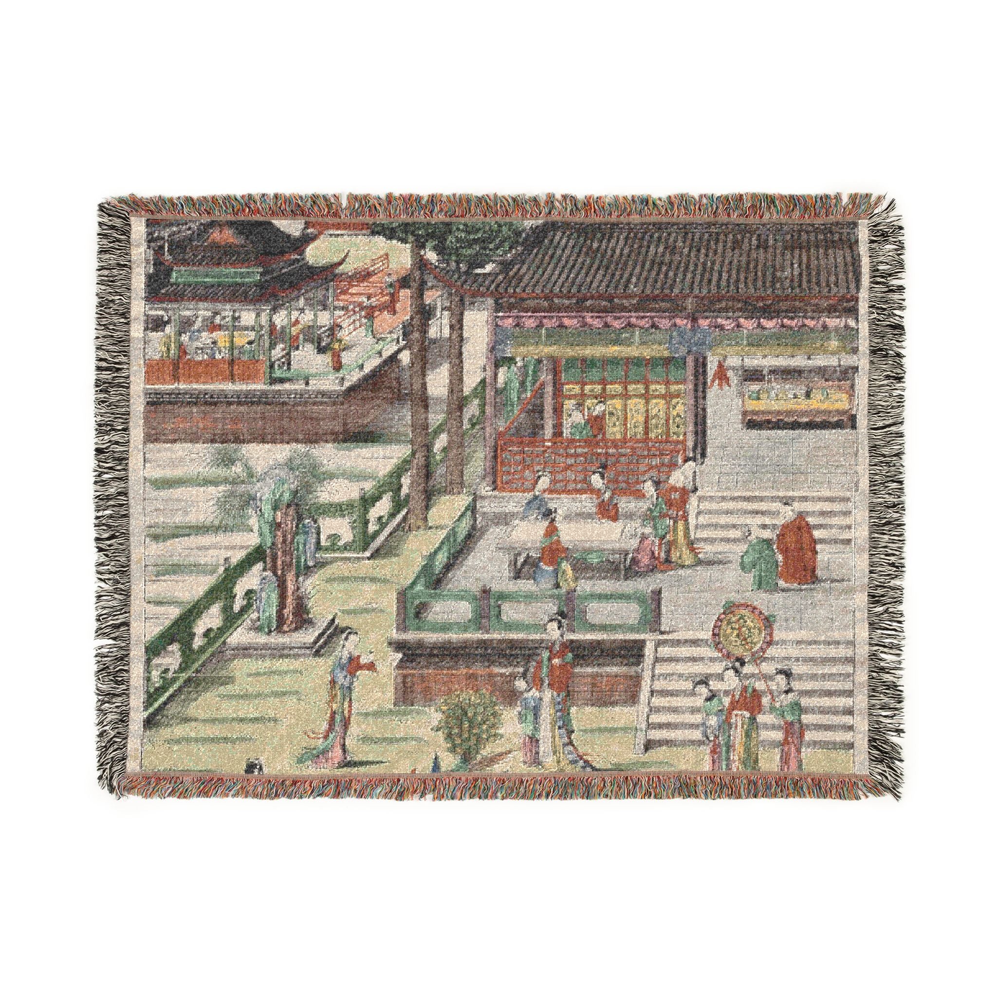 Music in the Jade Palace Woven Throw Blanket - Image 6