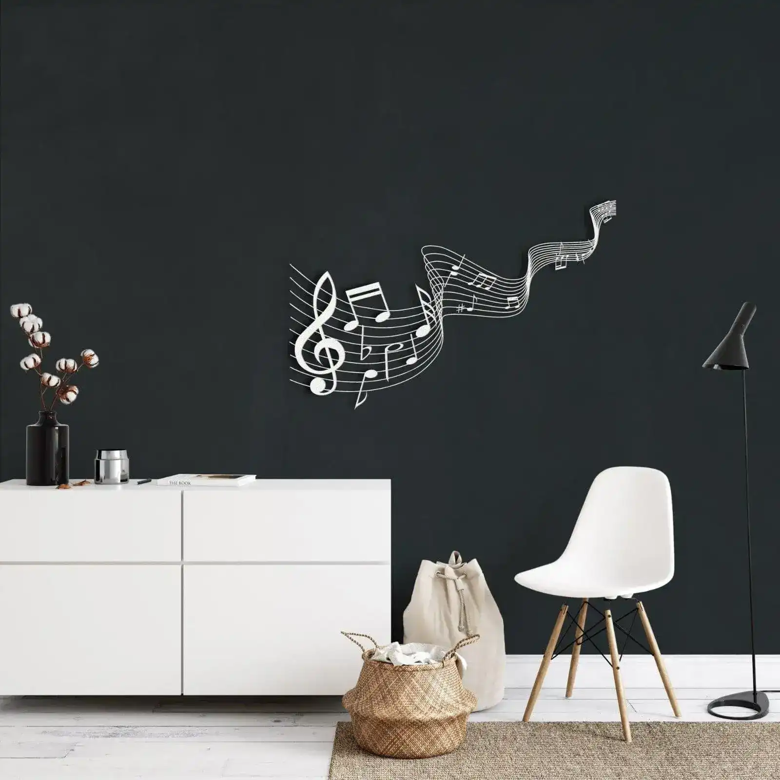 Music Notes Metal Wall Hanging Decor - Image 8
